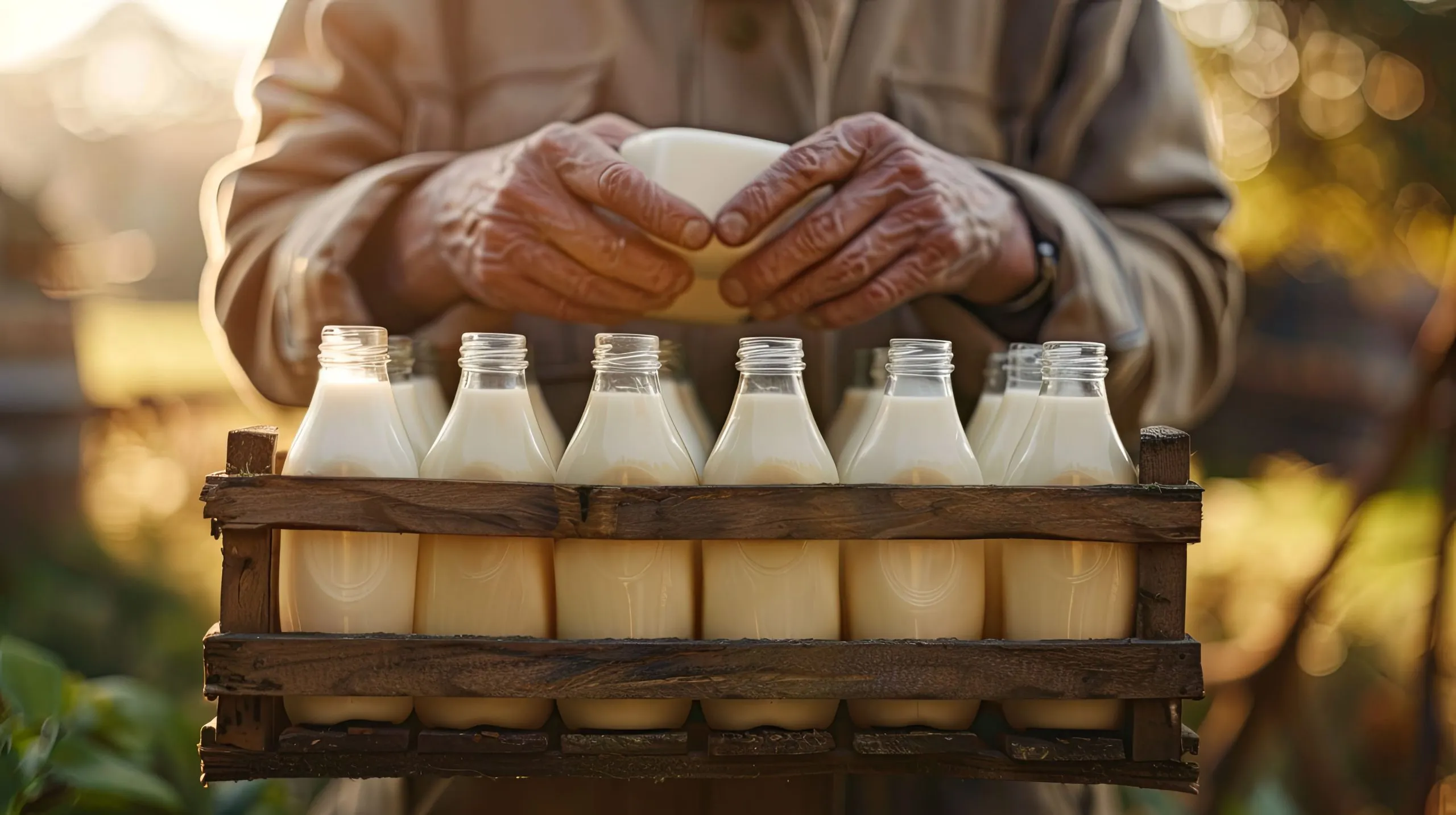 Nigeria Reconstituted Milk Market Expected to Reach USD 136 Million Supported by Expanding Dairy Consumption farmer-holding-crate-milk-bottles-field-1-scaled