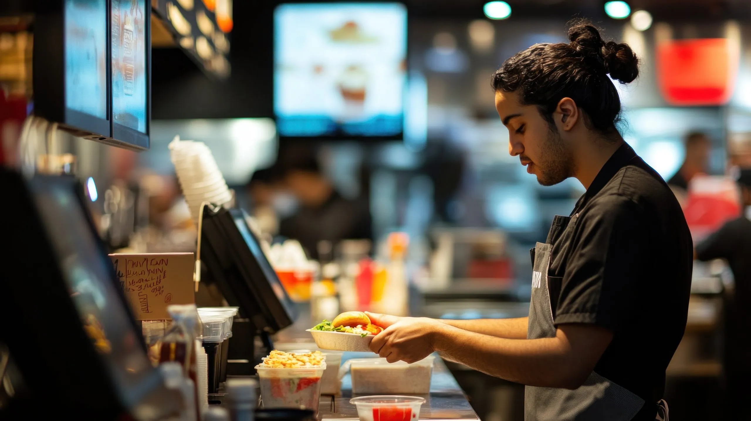 Brazil Quick Service Restaurant Market to Grow at 14.6 Percent CAGR Driven by Convenience Dining and Franchise Growth fast-food-worker-preparing-order-scaled