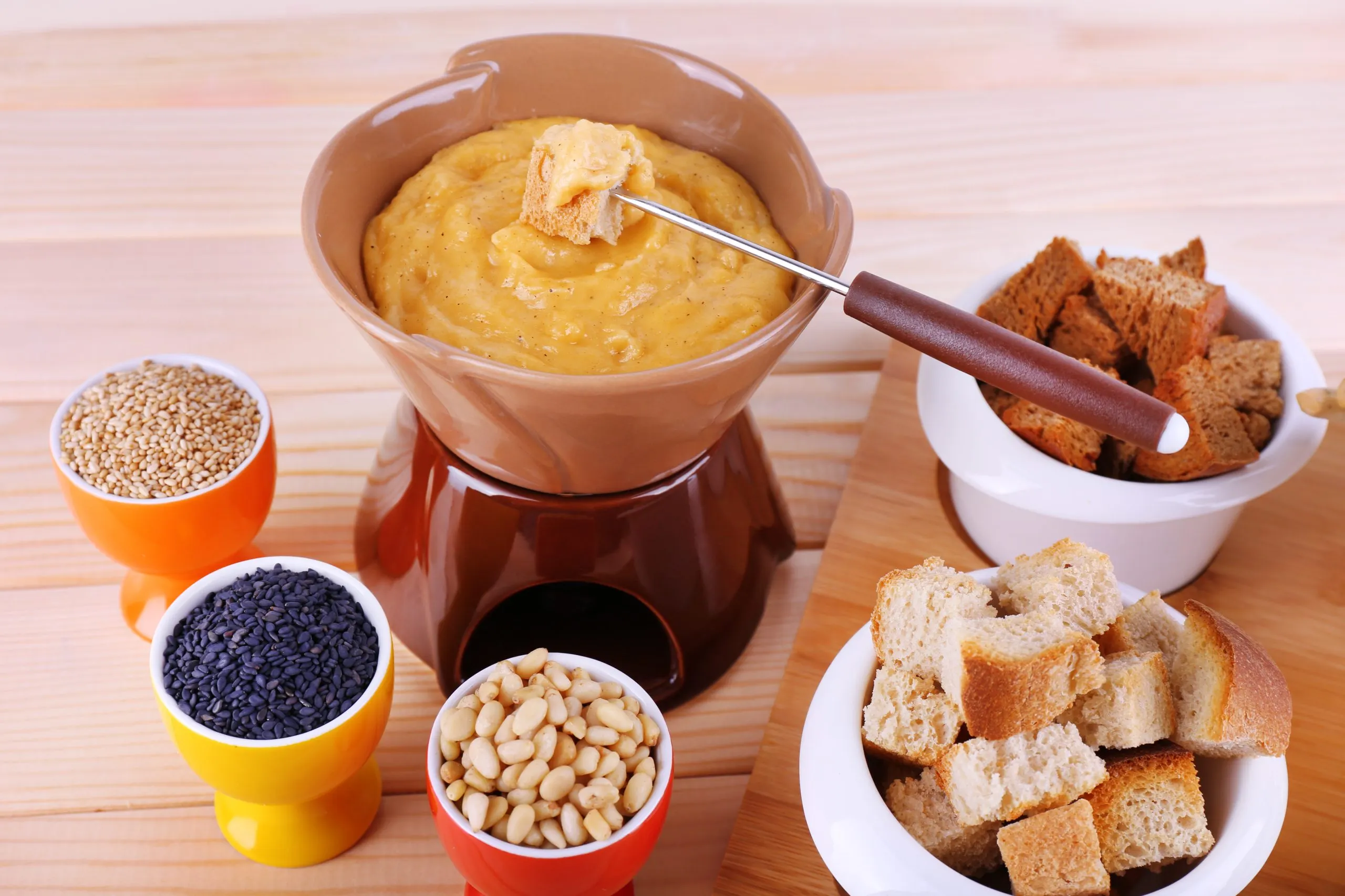 South Africa Food Emulsifiers Market Outlook to 2035 fondue-little-bowls-spice-rusk-biscuits-cutting-board-wooden-surface-scaled