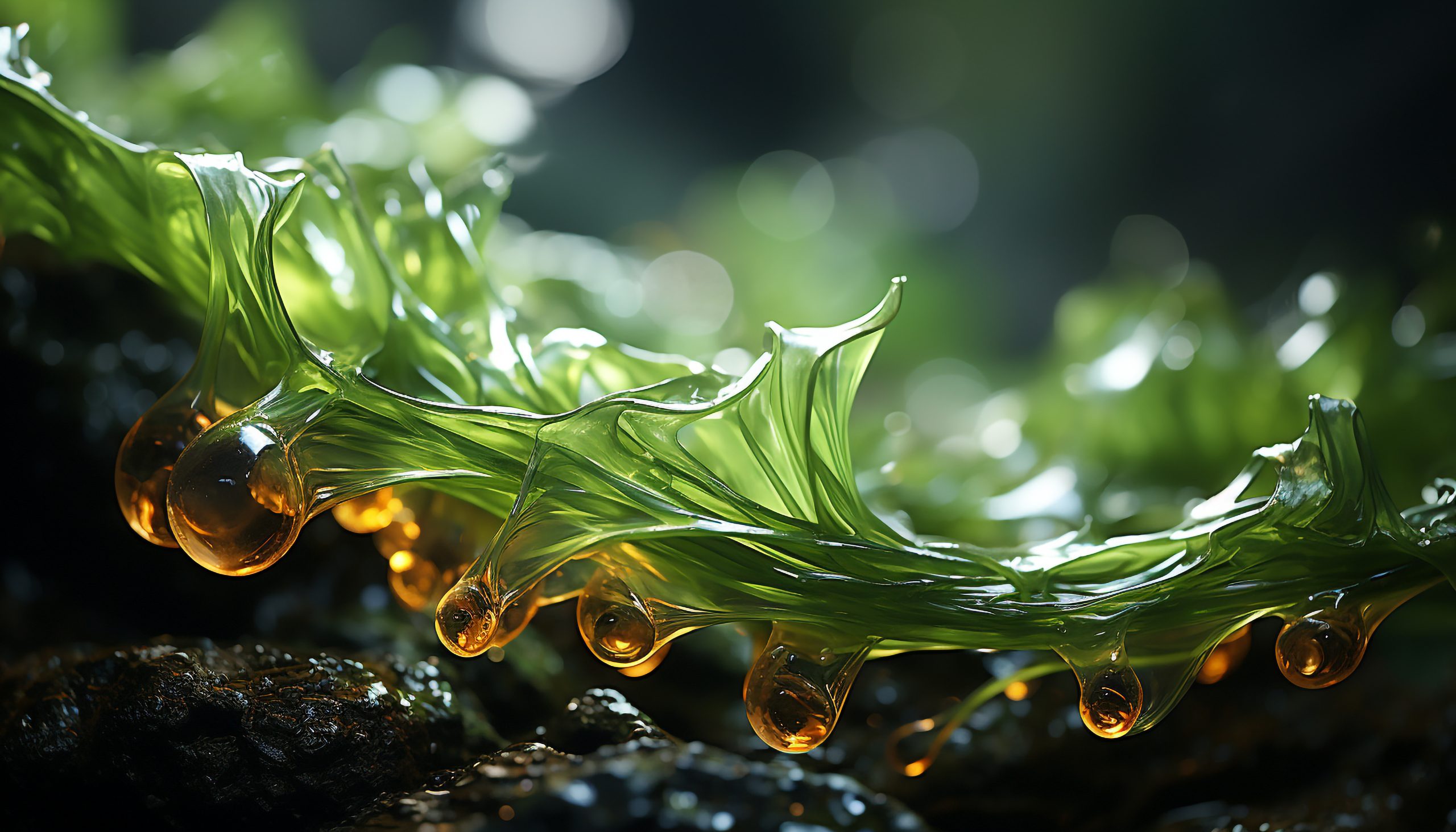 India Algae Omega 3 Ingredient Market Gains Momentum as EPA and DHA Imports Grow at 27.1 Percent CAGR fresh-green-leaf-reflects-water-creating-abstract-underwater-beauty-generated-by-ai-scaled