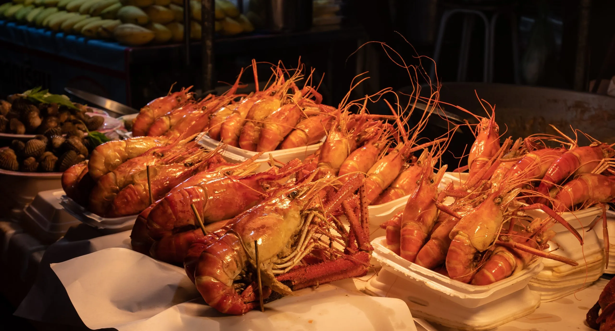 UK Shrimp Market to Grow at 9.2 Percent CAGR Driven by Imported Seafood and Convenience Meal Demand grilled-shrimp-sold-street-food-stalls-thailand-scaled