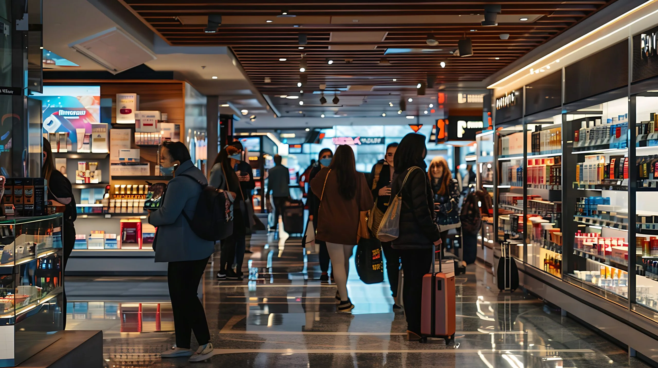 Brazil Duty Free And Travel Retail Market Builds Opportunity as Global Duty Free Retail Reaches USD 50.68 Billion group-people-are-walking-through-store-with-sign-that-says-word-scaled