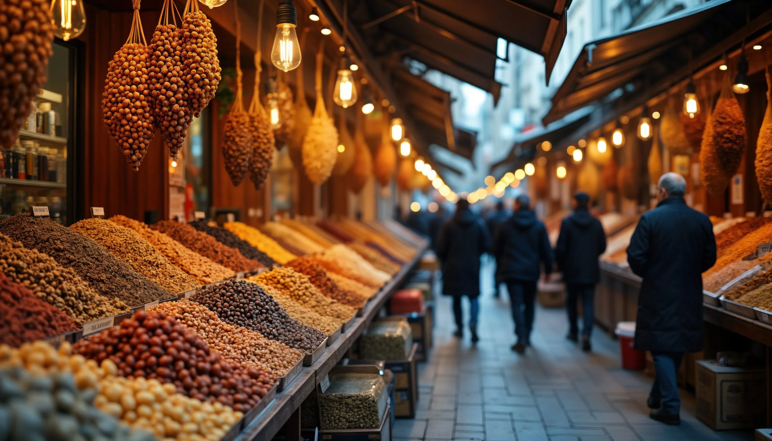 Nigeria Food Flavor and Enhancer Market Outlook to 2035 istanbul-market-sells-nuts-spices-many-colorful-food-stalls-tourists-walk-traditional-turkish-scaled