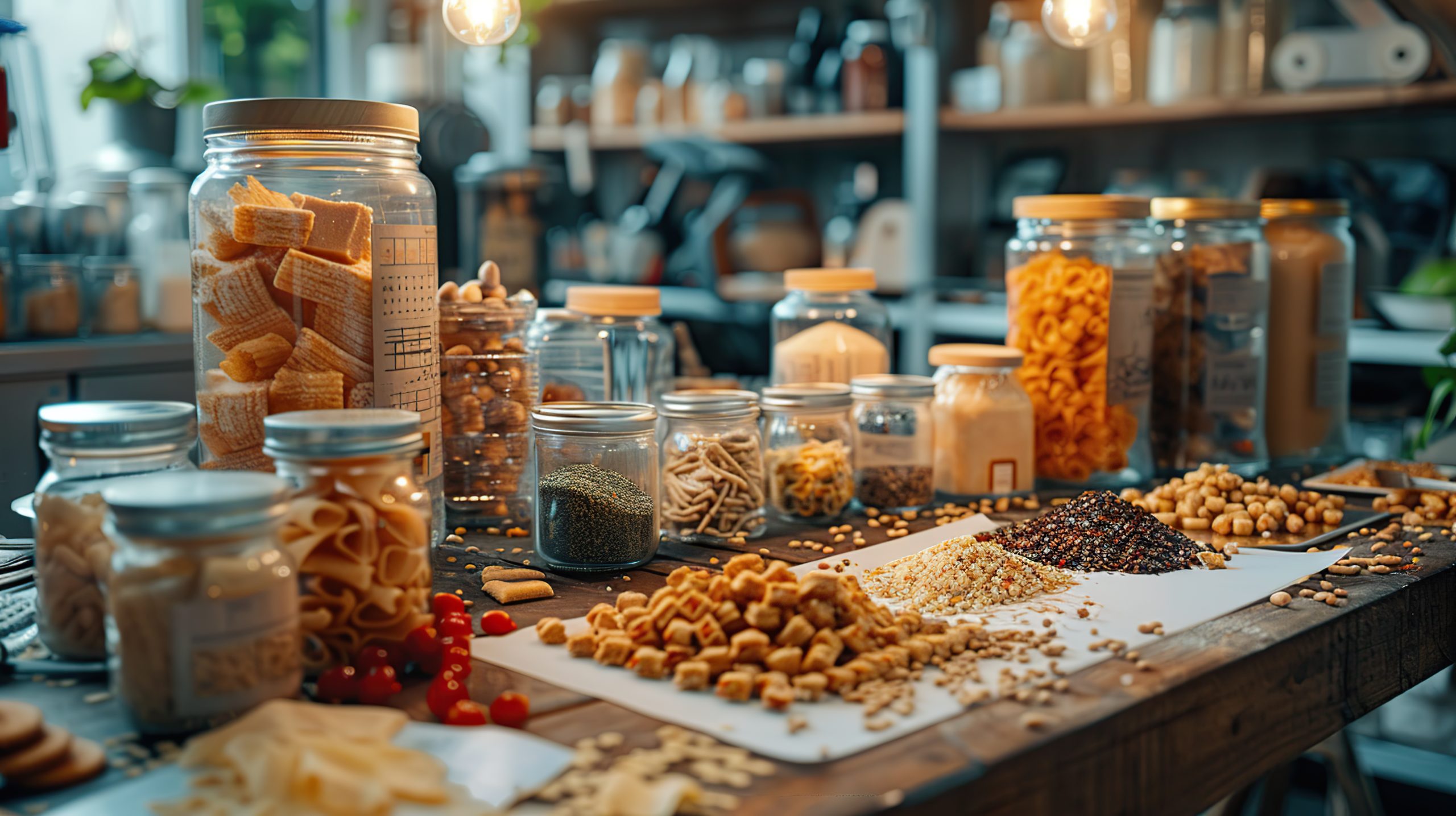 kitchen-pantry-with-various-grains-pasta-glass-jars-scaled