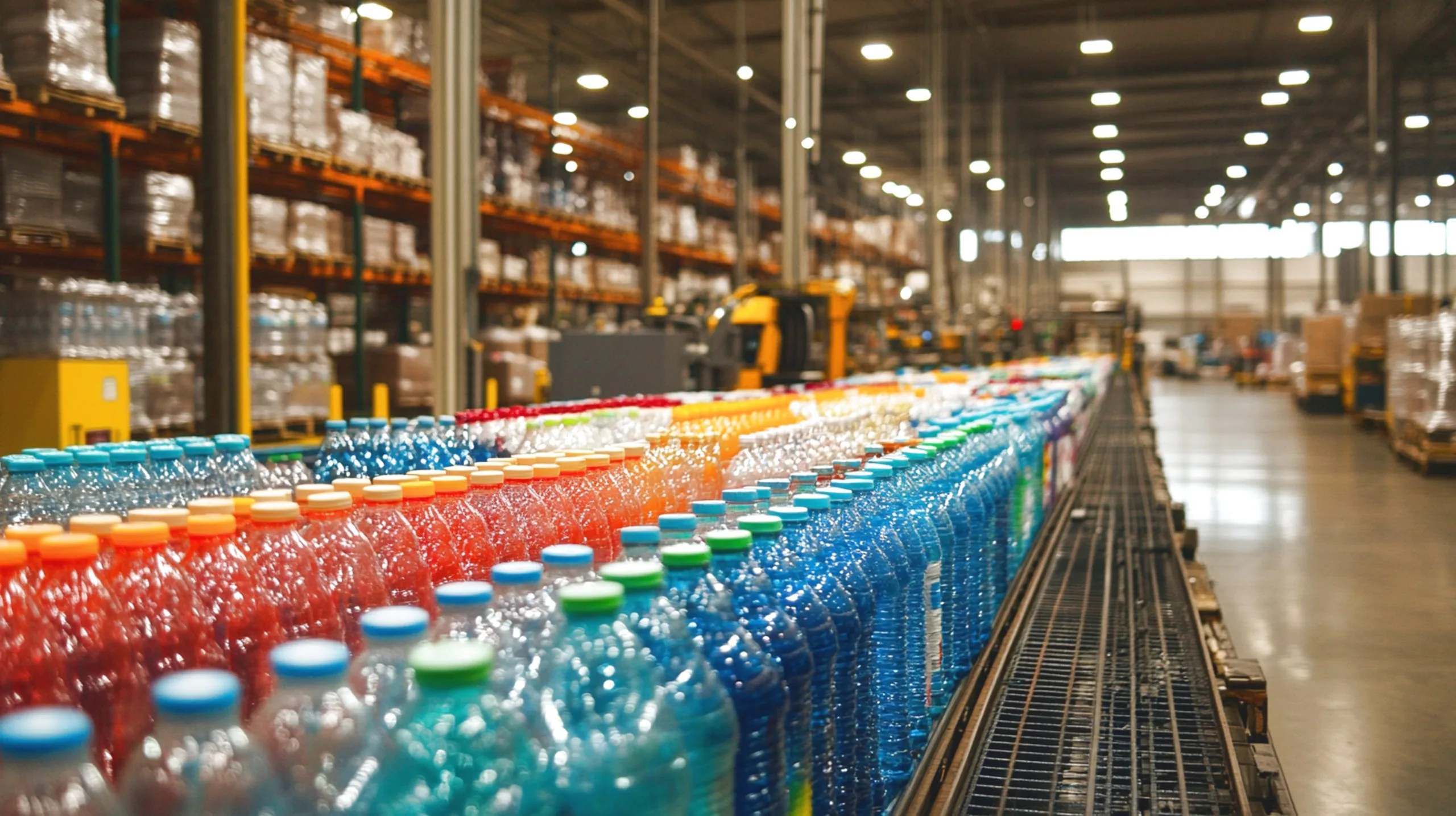 KSA Beverage Packaging Market Outlook to 2035 large-warehouse-with-drinks-plastic-bottles-scaled