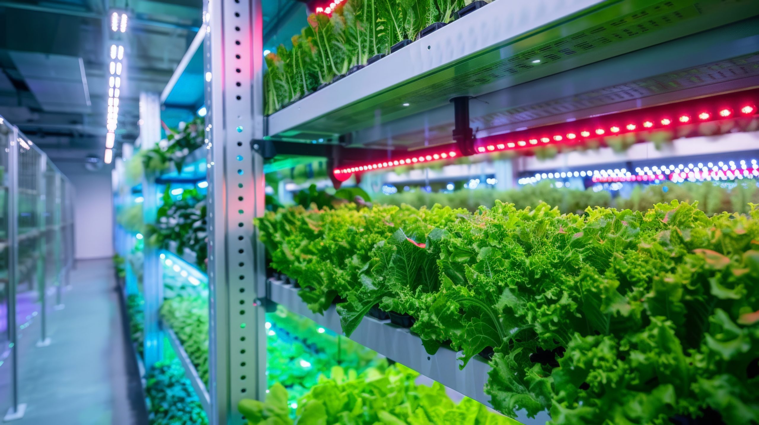 UK Vertical Farming Market Builds Opportunity as Hydroponics Demand Reaches USD 226.20 Million lush-lettuce-varieties-thrive-colorful-led-lights-modern-vertical-gardening-system-scaled