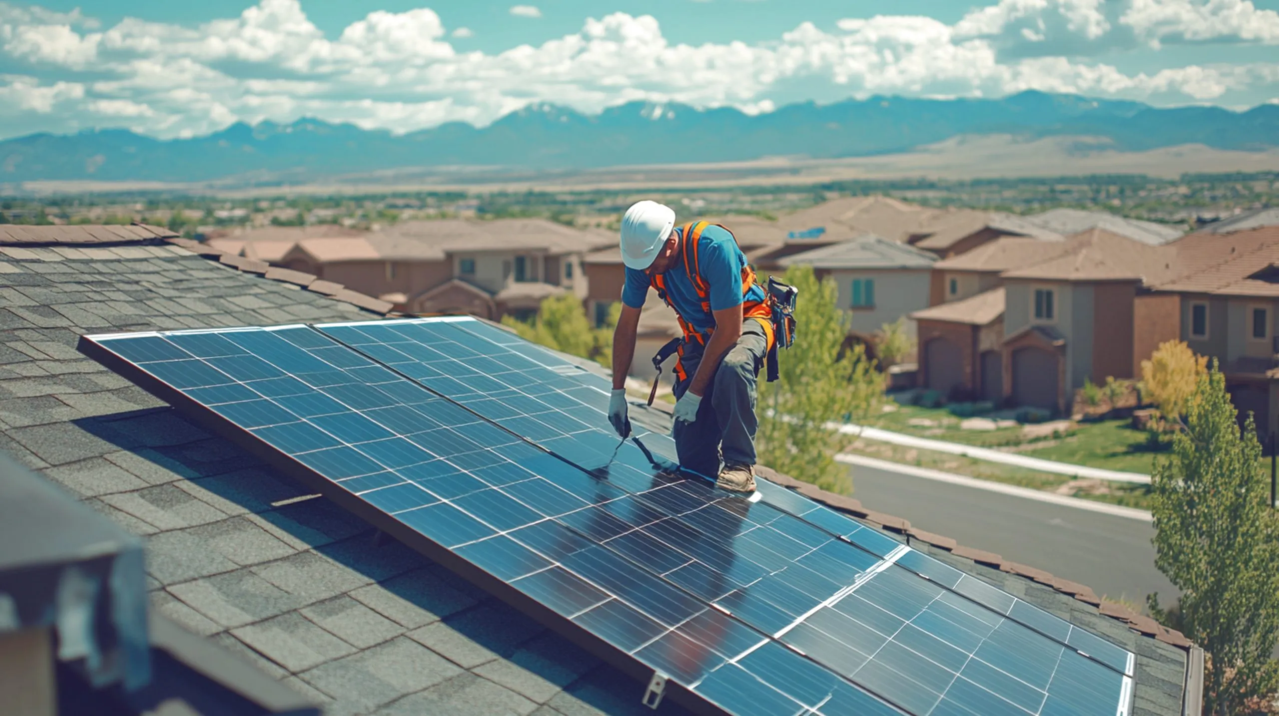 India Solar Rooftop Installation Market Gains Momentum as Grid Connected Rooftop Capacity Reaches 30.11 GW man-installing-solar-panels-roof-solar-energy-system-scaled