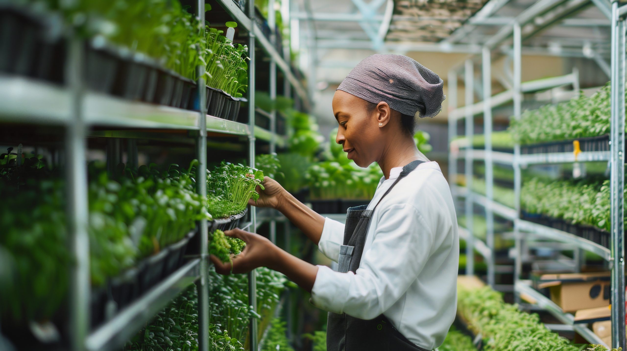 South Africa Vertical Farming Market Gains Relevance as Global Demand Grows at 26.80 Percent CAGR microgreen-within-walls-contemporary-greenhouse-africanamerican-women-are-growing-scaled