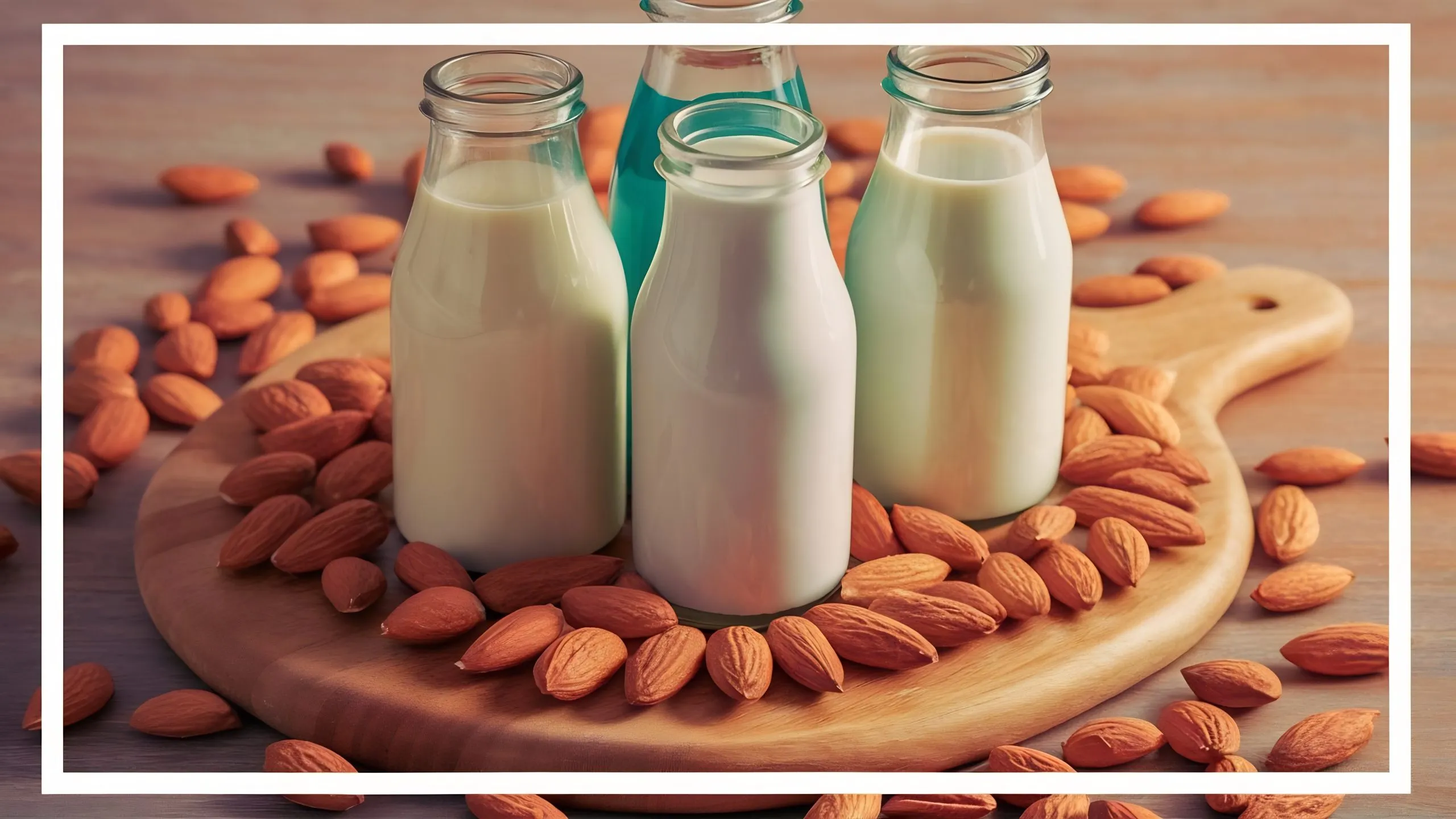 USA Almond Milk Market Expected to Reach USD 7.9 Billion Driven by Surging Plant-Based Beverage Demand milk-bottles-almonds-arrangement-scaled