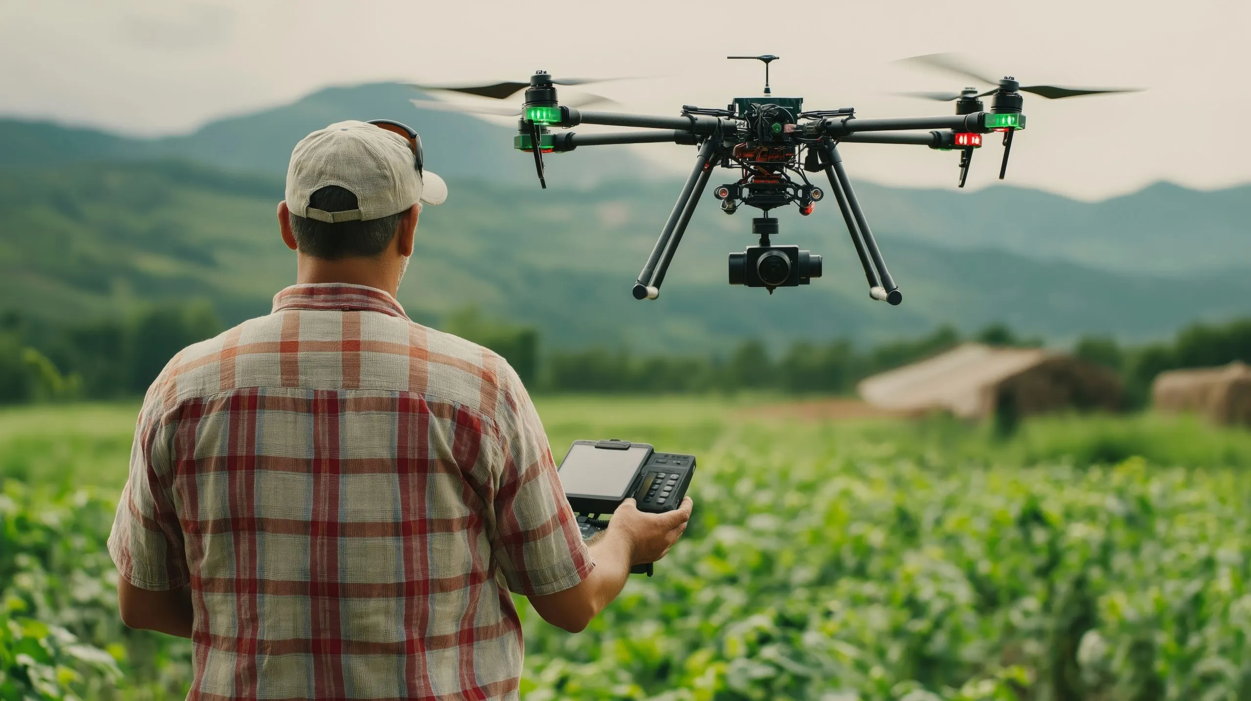 UK Agriculture Drones Market Creates Growth Opportunities as Agricultural Robotics Reach USD 2.75 Billion new-technologies-old-industries-farmer-controls-drone-scaled