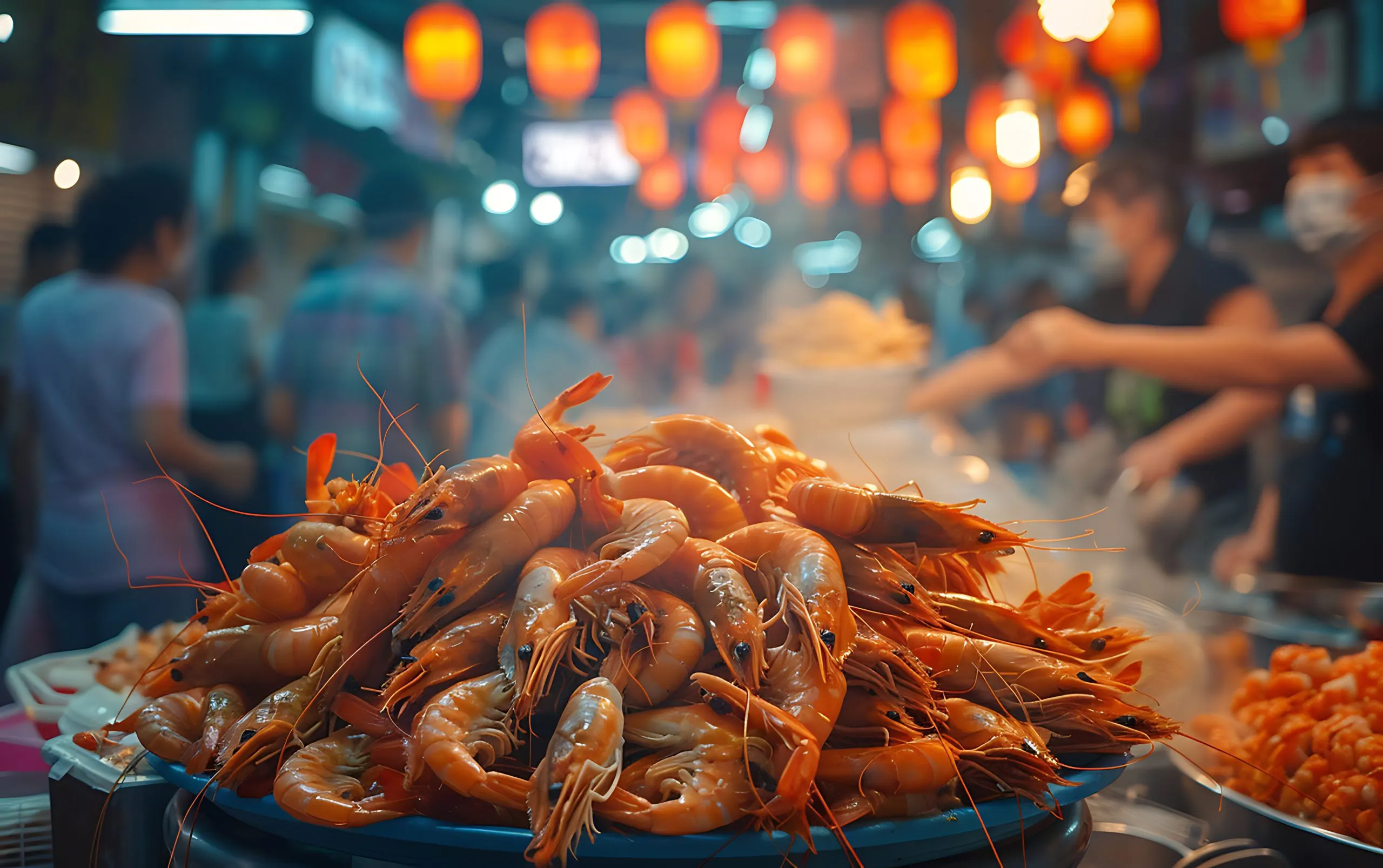 UAE Shrimp Market to Grow at 3.48 Percent CAGR Driven by Tourism, Dining Out, and Seafood Consumption people-group-catering-buffet-food-indoor-restaurant-2-scaled