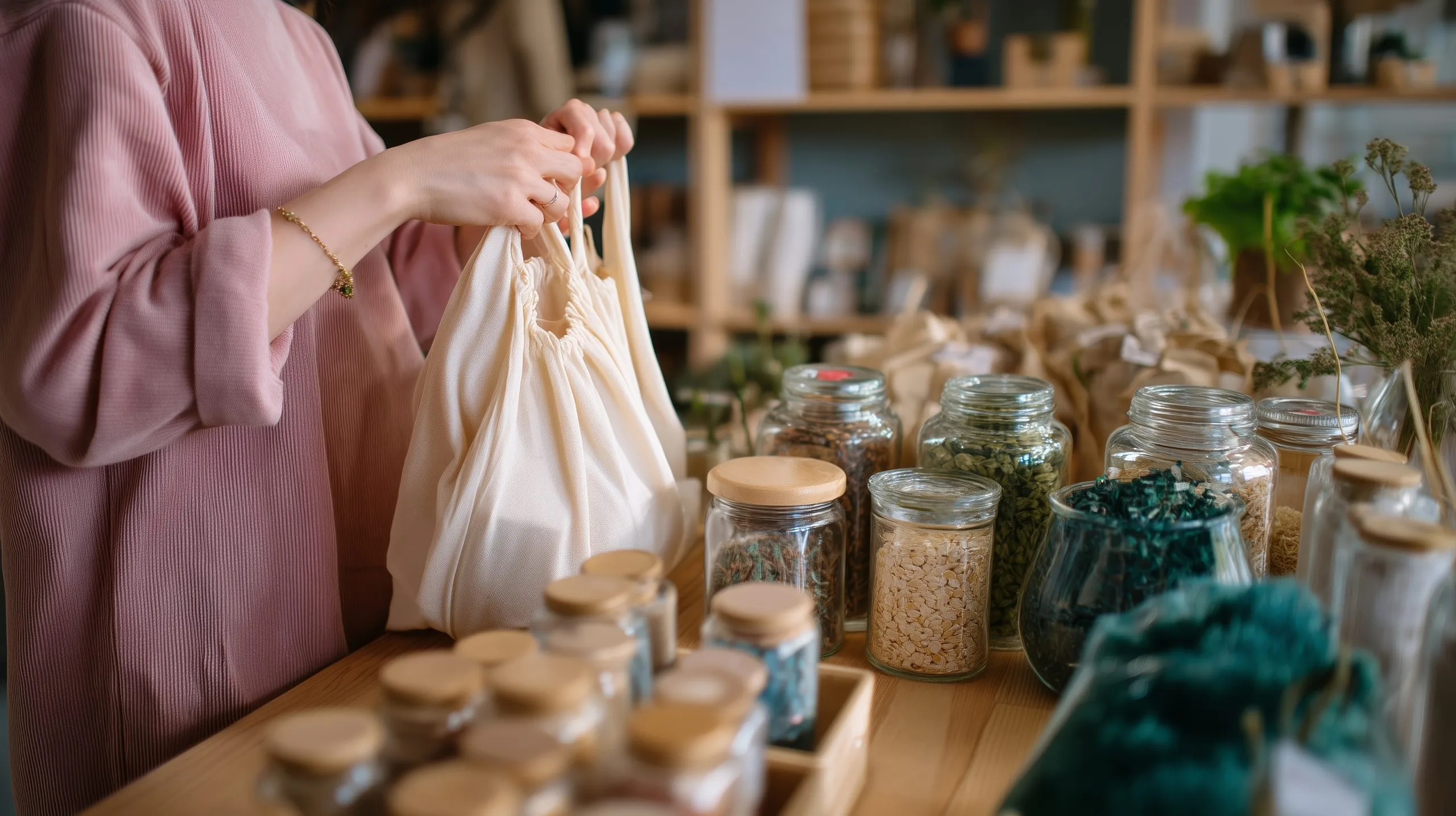 USA Sustainable Packaging Market Outlook to 2035 shopping-natural-ingredients-cozy-store-filled-with-jars-herbs-spices-afternoon-light-scaled