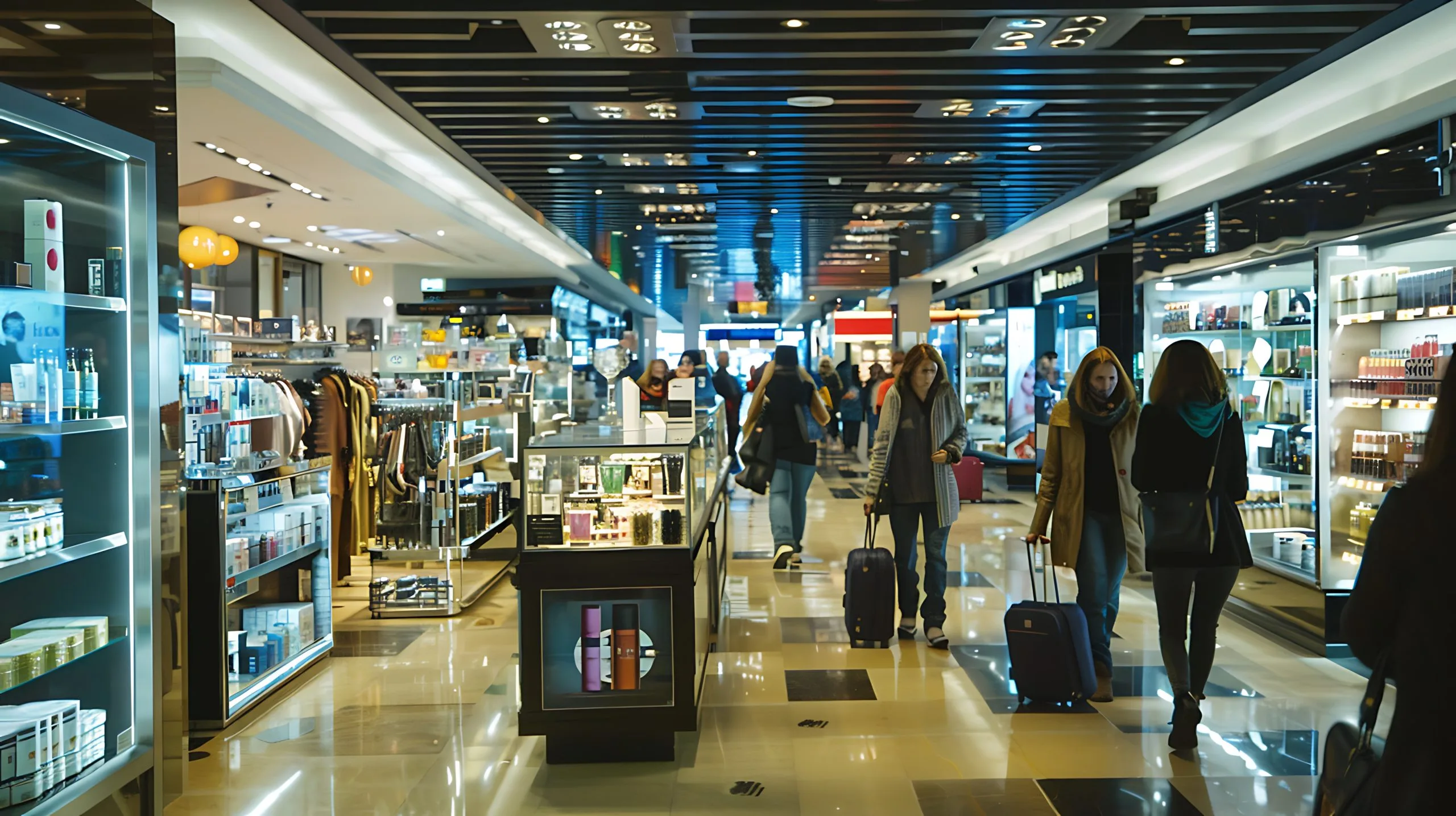 USA Duty Free and Travel Retail Market Grows at 3.85 Percent CAGR as Travel Shopping Gains Momentum store-with-lot-people-walking-around-it-scaled