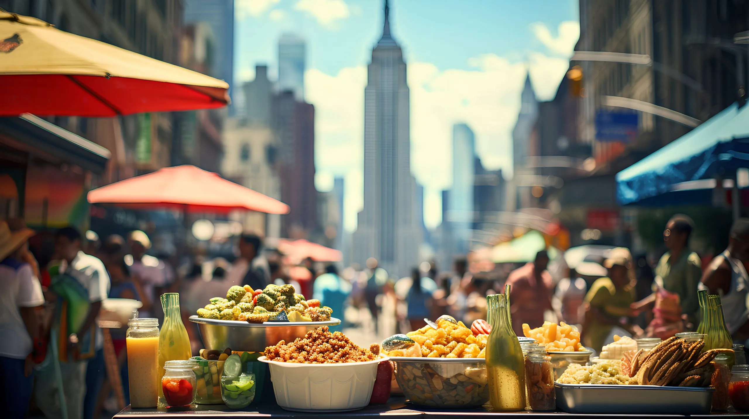 USA Food Flavor and Enhancer Market Outlook to 2035 street-vendor-market-vibrant-scene-scaled