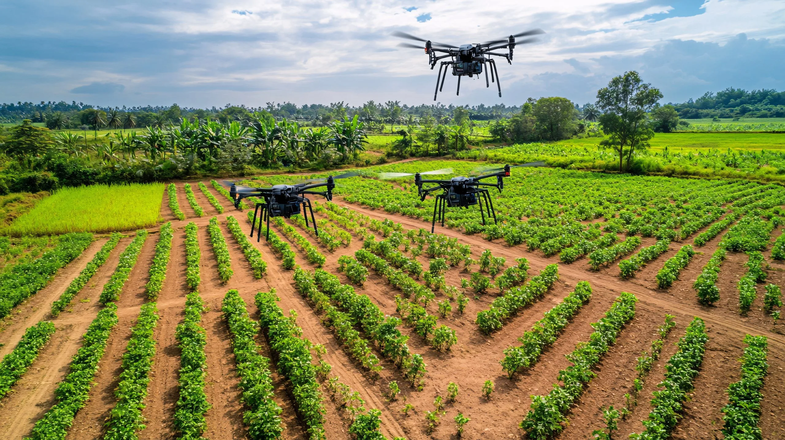 India Agriculture Drones Market Strengthens as Global Agriculture Drones Move from USD 3.9 Billion to USD 13.2 Billion sustainable-farm-where-climatesmart-systems-are-controlling-pest-management-farm-is-gre-scaled
