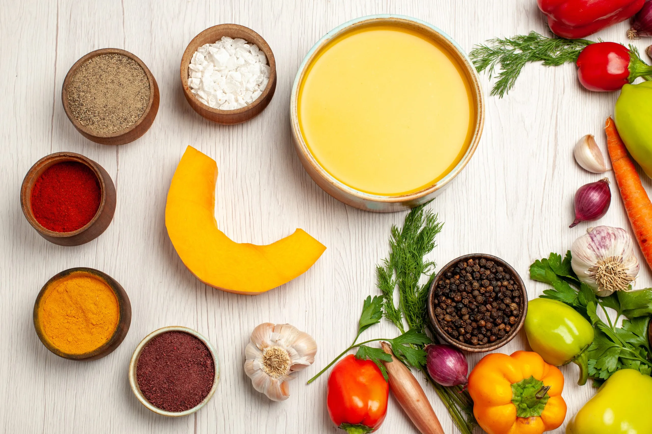 USA Food Emulsifiers Market Outlook to 2035 top-view-delicious-pumpkin-soup-cream-textured-with-vegetables-white-desk-ripe-soup-sauce-meal-scaled