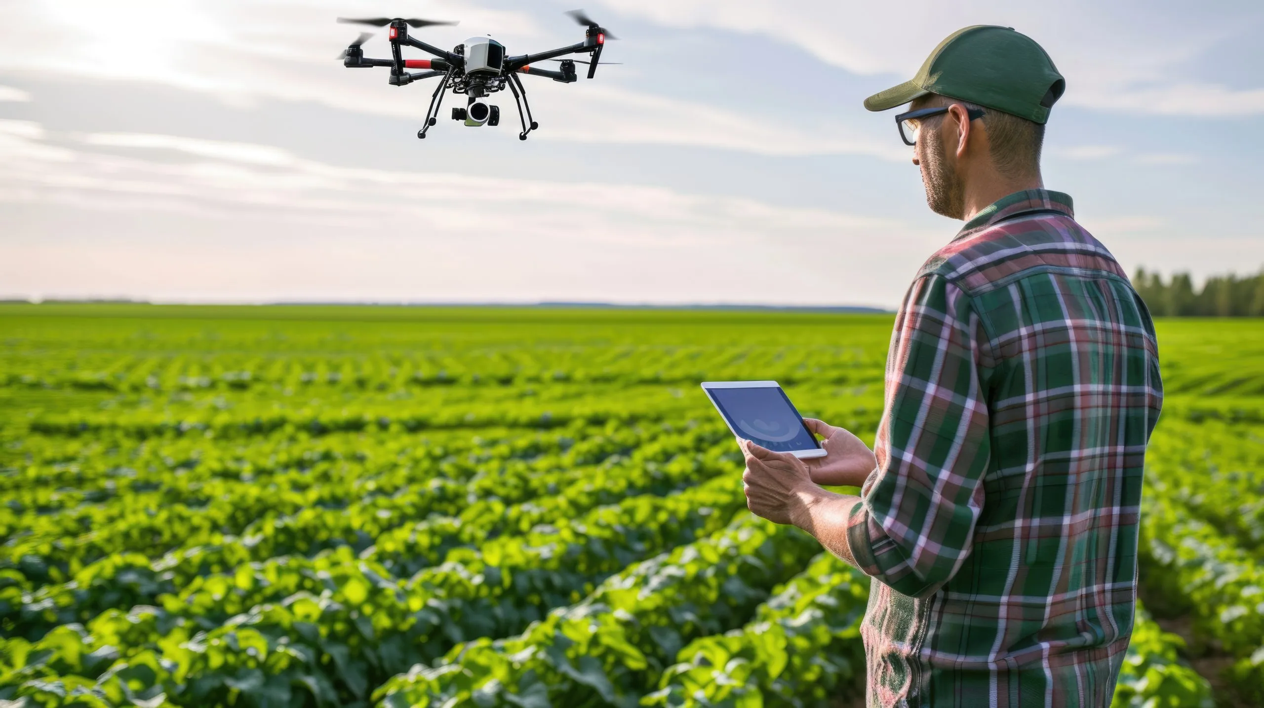 UAE Agriculture Drones Market Benefits as Dubai Agriculture Drone Demand Grows at 20.1 Percent CAGR woman-flies-drone-grassy-field-by-making-gestures-aig41-scaled