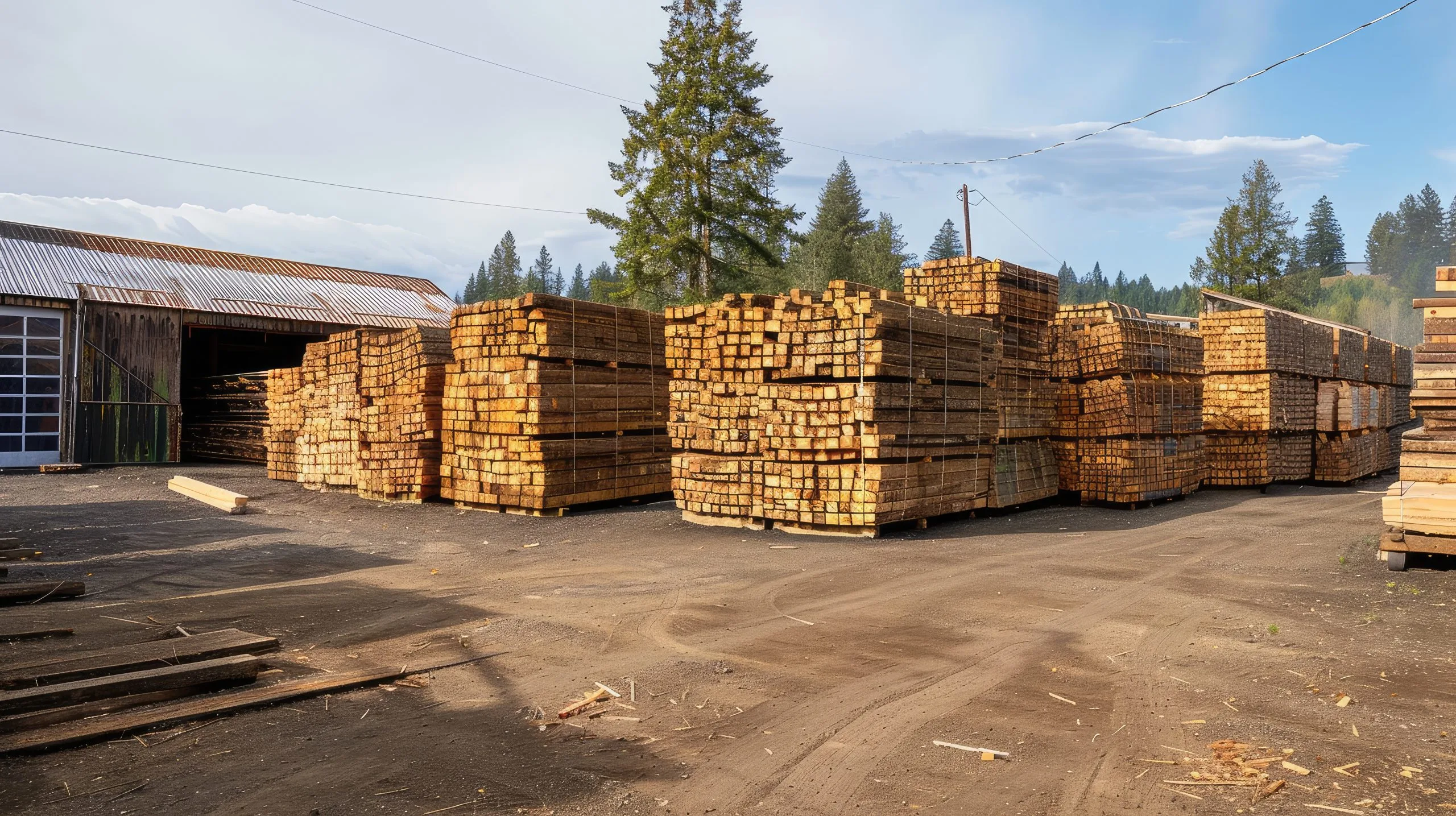 Philippines Sawnwood Market Builds Opportunity as Asia Sawnwood Value Heads Toward USD 82.7 Billion wood-stacks-lumberyard-forest-scaled