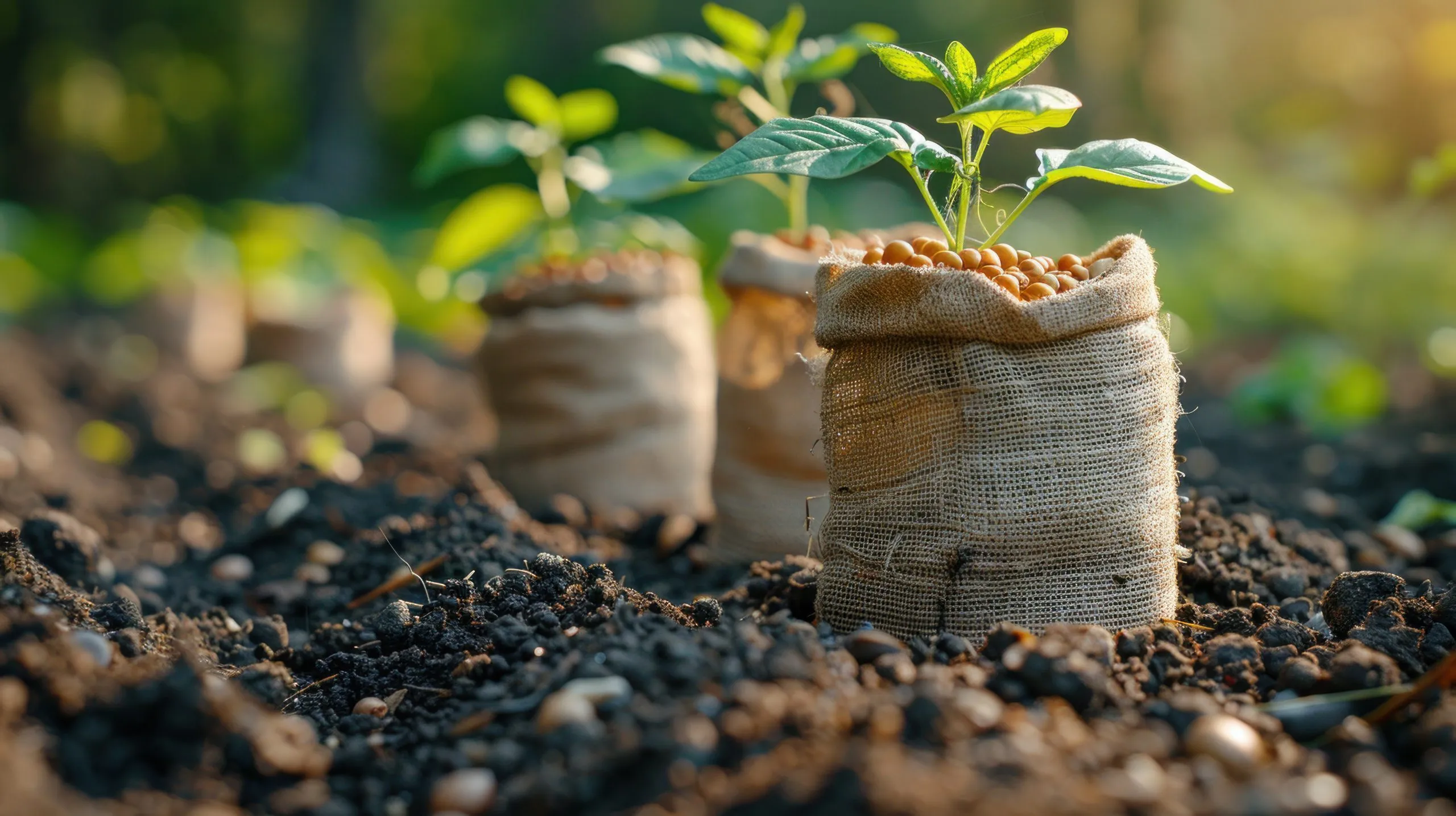 UAE Controlled Release Fertilizer Market Supports Food Security as Fertilizer Demand Moves Toward USD 2.5 Billion young-green-plants-burlap-bags-scaled