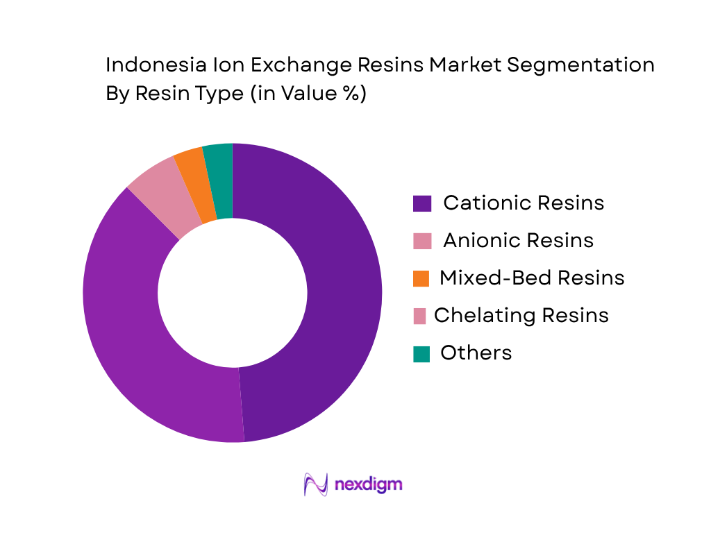 Indonesia Ion Exchange Resins market by resin type