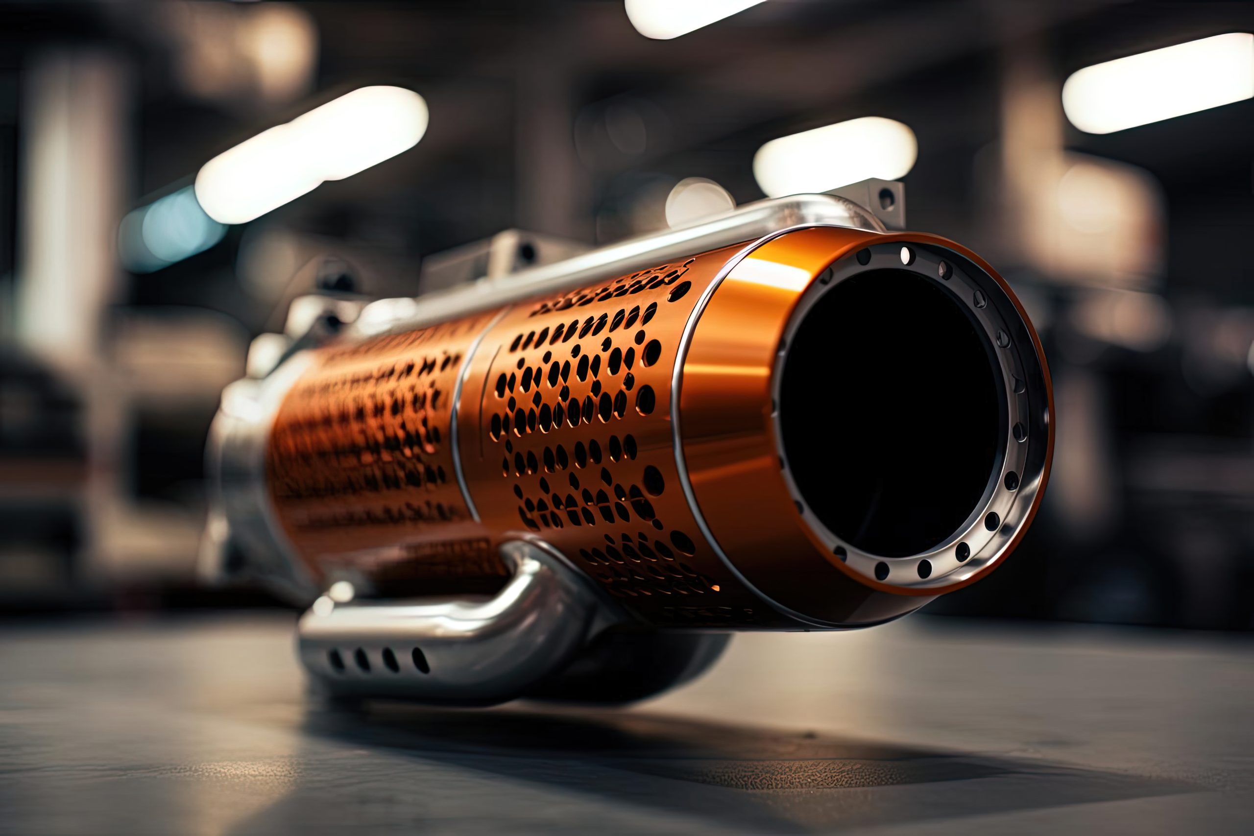 India Catalytic Converter Market Outlook to 2035 catalytic-converter-car-exhaustpipe-is-view-style-dark-orange-silver-1-scaled