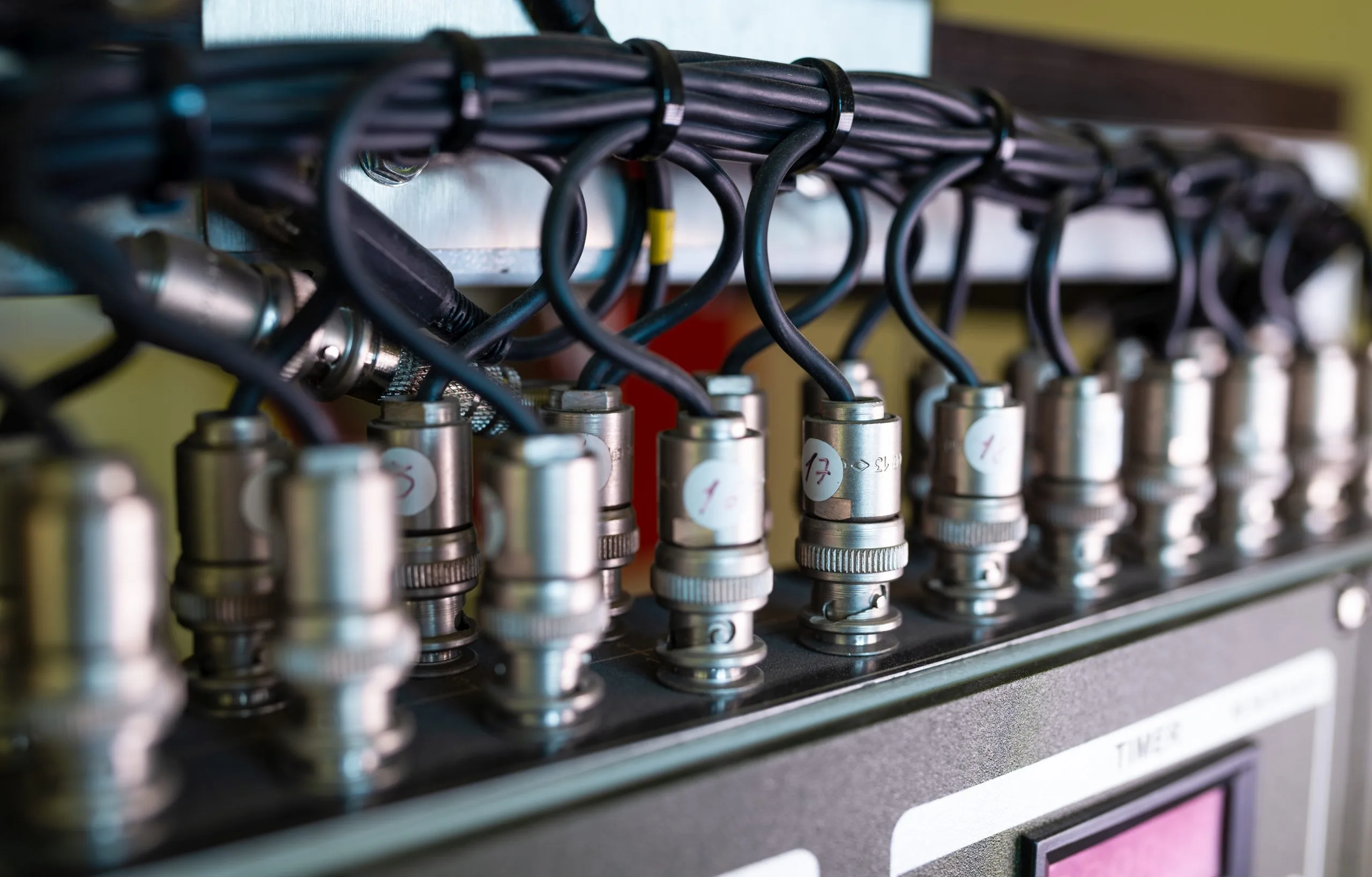 UK Genset Market Outlook to 2035 close-up-side-view-wire-numbered-plugs-connected-each-other-manufacture-military-equipment-concept-complex-defense-scaled