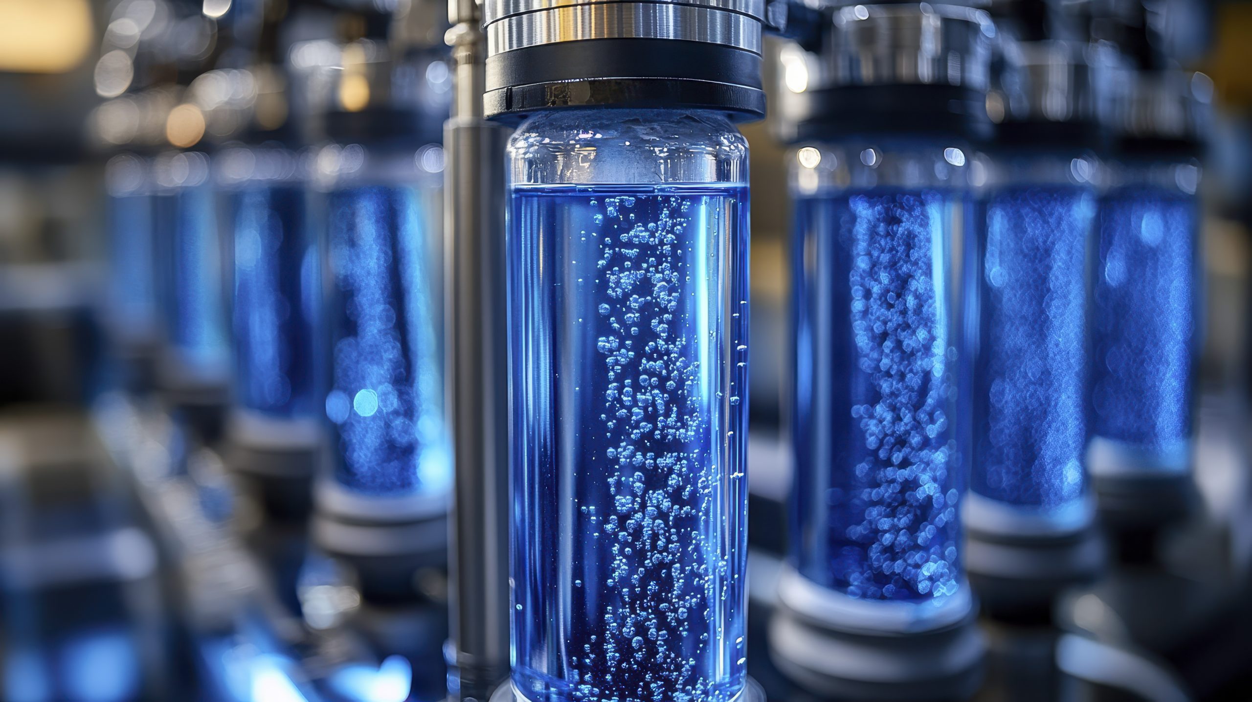Philippines Ion Exchange Resins Market Outlook to 2035 closeup-bottles-filled-with-blue-liquid-possibly-carbonated-drink-beverage-scaled