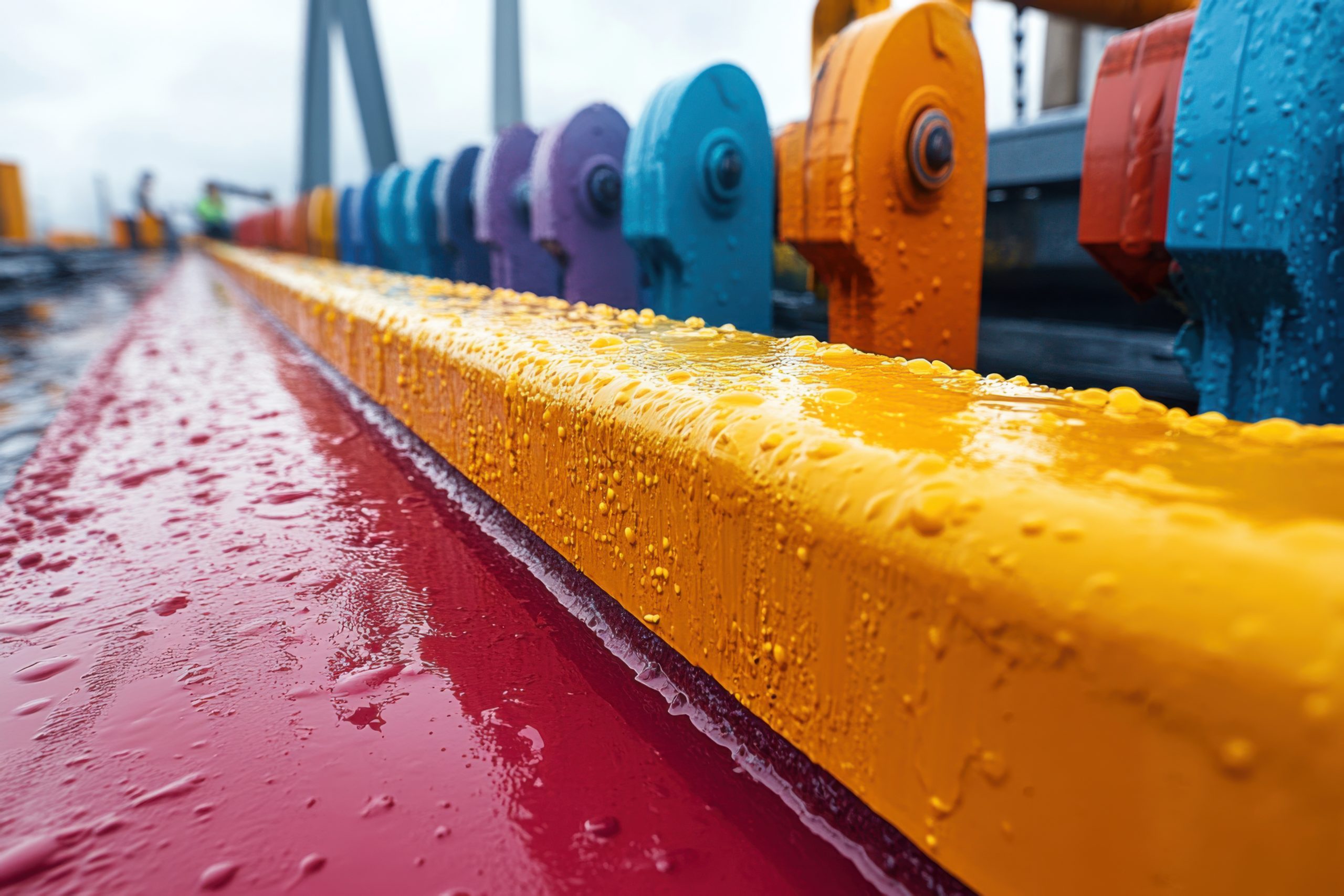 Thailand Next-Gen Marine Coatings Market Outlook to 2035 closeup-colorful-metal-construction-elements-covered-water-drops-scaled