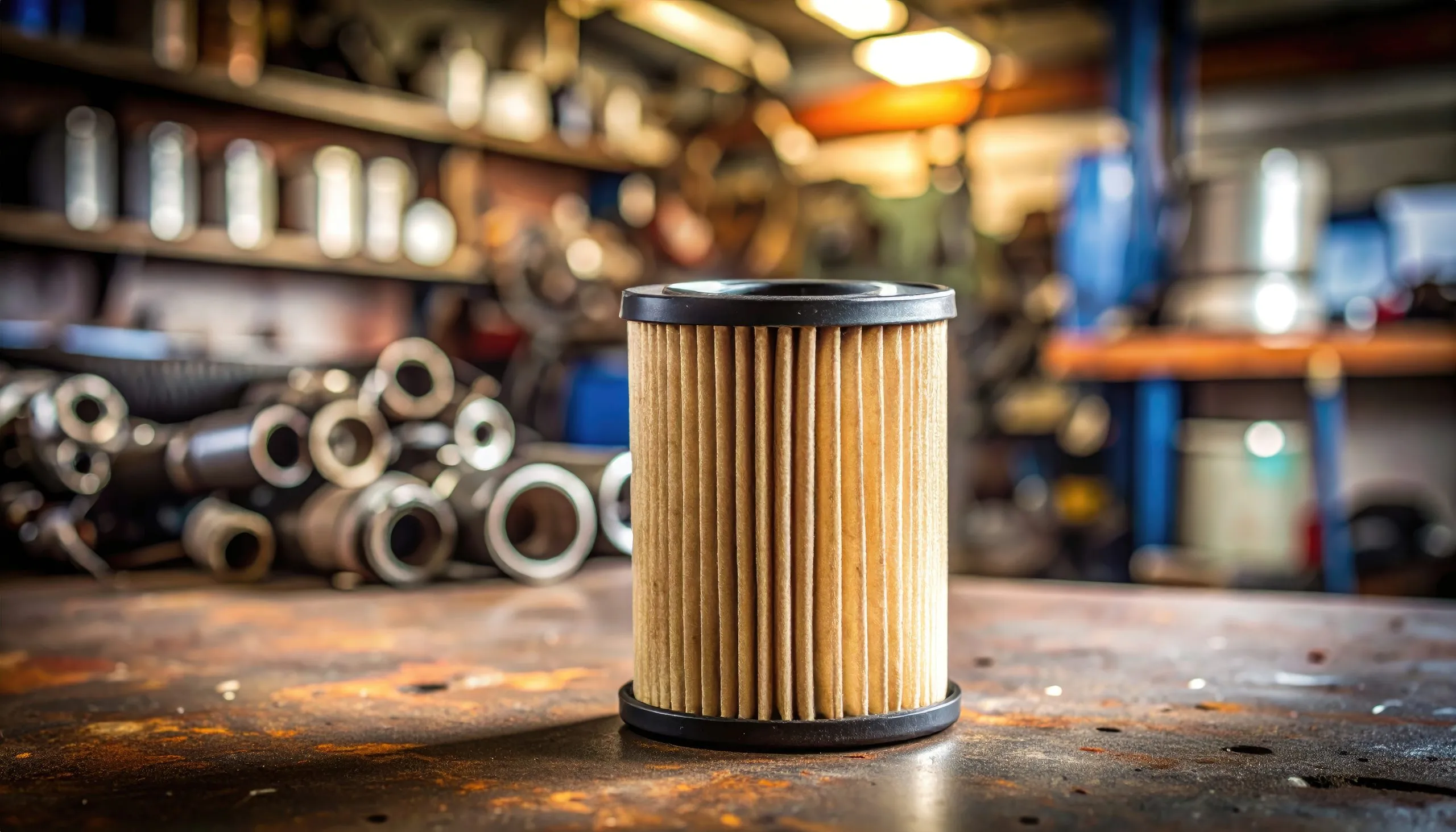 UAE Automotive Filters Market Outlook to 2035 closeup-cylindrical-filter-rusty-metal-surface-workshop-with-brown-black-color-scaled