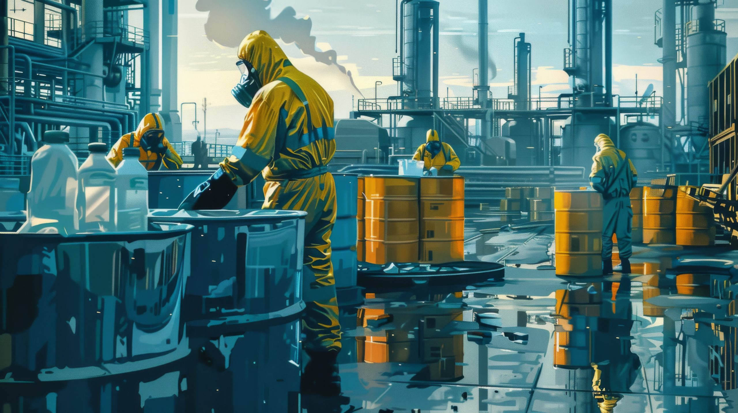 Canada Next-Gen Marine Coatings Market Outlook to 2035 collection-hazardous-waste-scene-showing-workers-protective-gear-collecting-hazardous-waste-from-industrial-site-emphasizing-safety-measures-dangerous-nature-waste-scaled