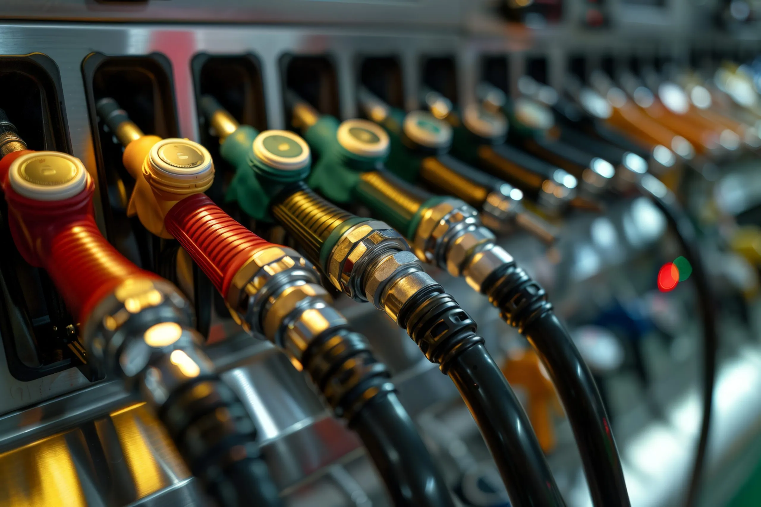 Philippines Petrol Genset Market Outlook to 2035 colorful-fuel-pump-nozzles-scaled