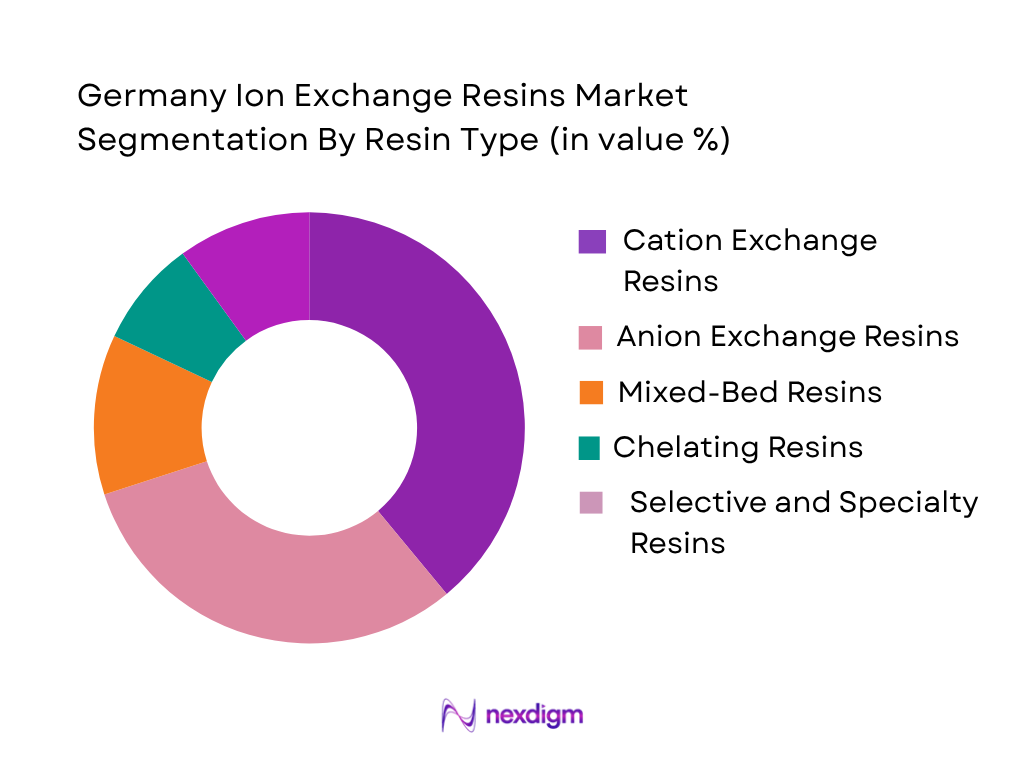 Germany Ion Exchange Resins Market by resin type