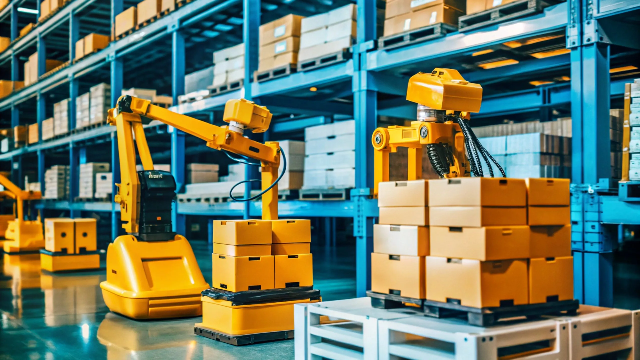 UAE Warehouse Robotics Market Outlook to 2035 warehouse-with-bunch-boxes-that-say-robot-side-scaled