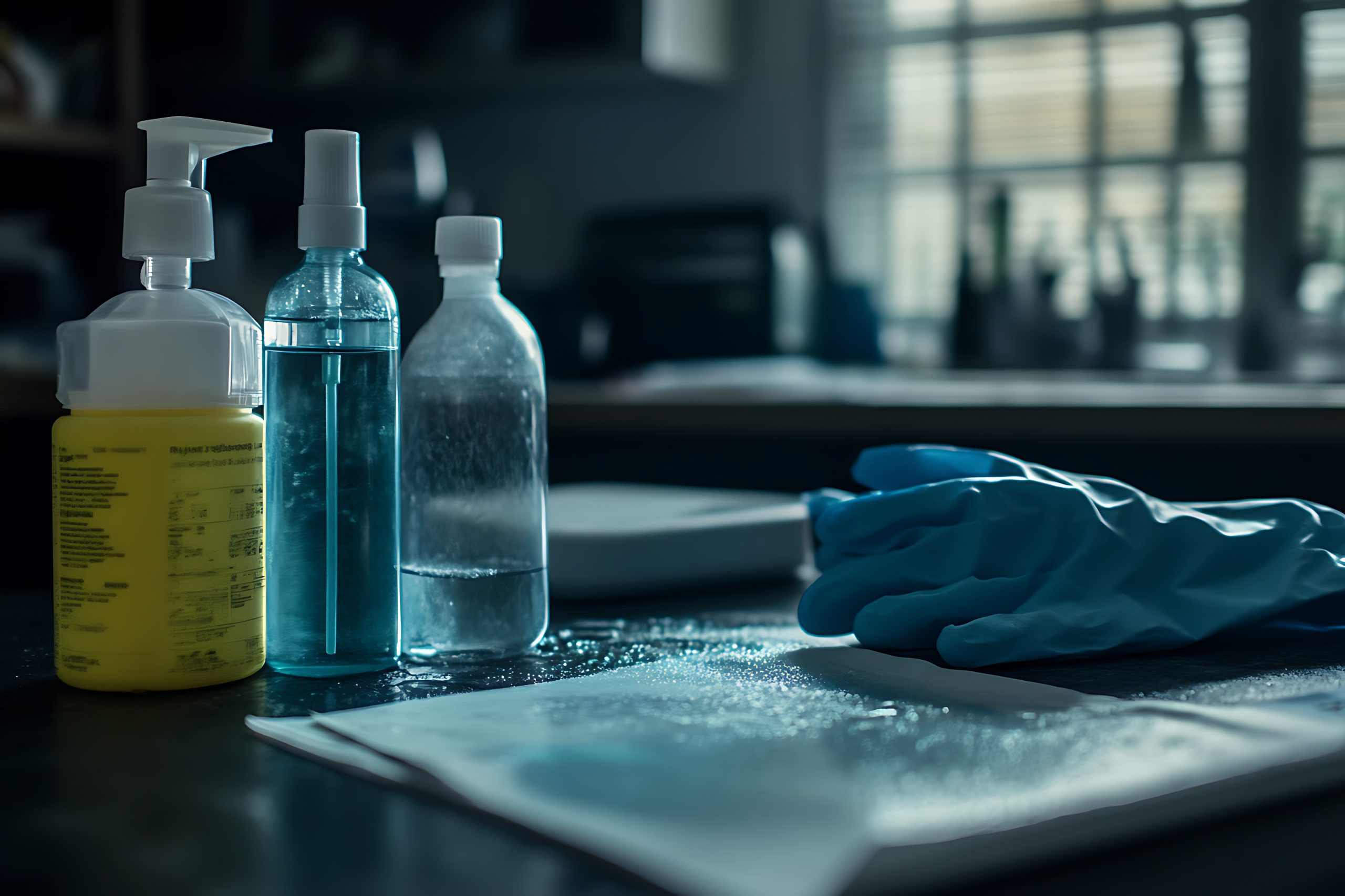 Germany Disinfectant Products Market Outlook to 2035 cleaning-supplies-rubber-gloves-table-scaled