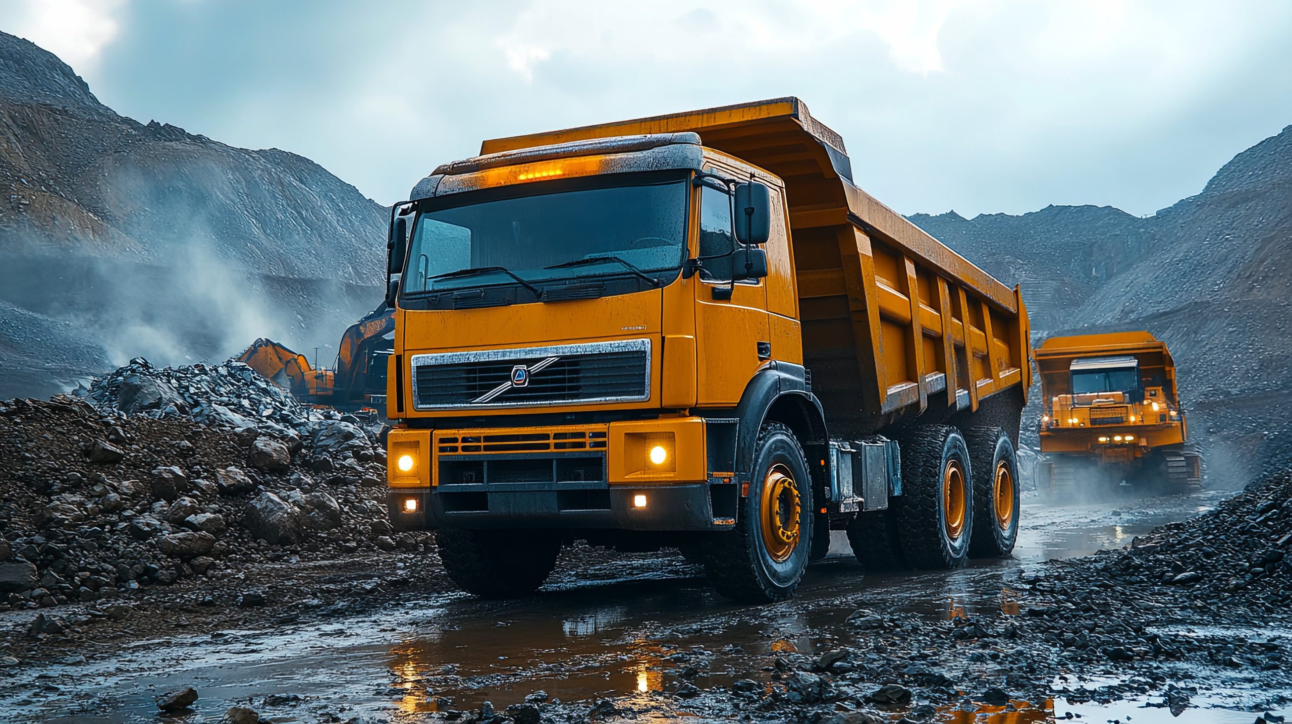 KSA Dump Truck Market Outlook to 2035 construction-zone-heavy-machinery-action-concept-scaled