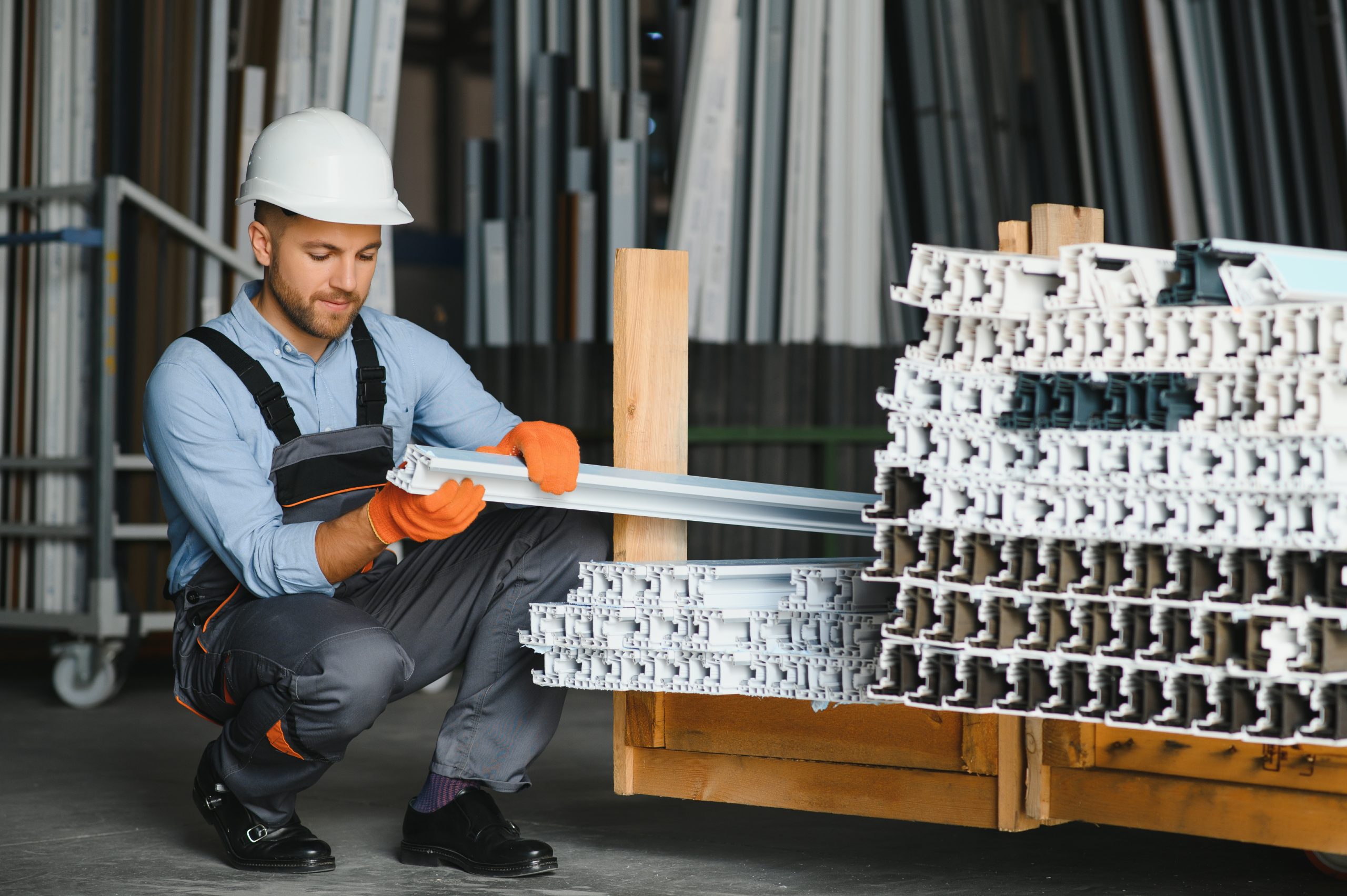 US Aluminium Alloy Conductor Market Outlook to 2035 factory-aluminum-pvc-windows-doors-production-manual-worker-assembling-pvc-windows-doors-scaled