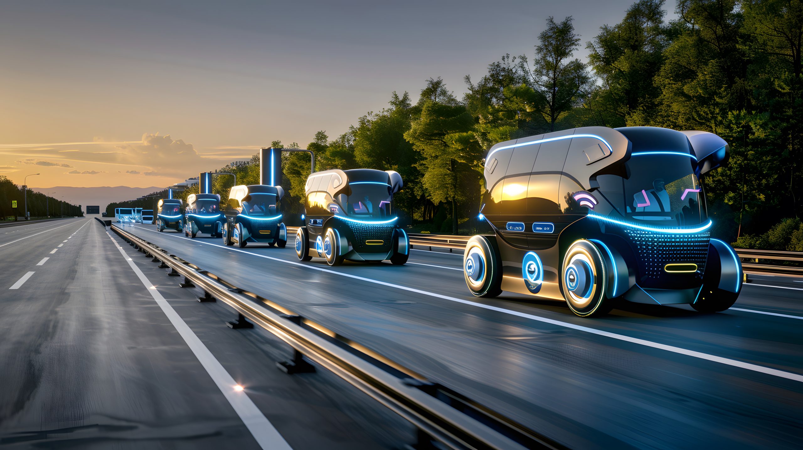 UK Electric Off-Highway Vehicle Market Outlook to 2035 fleet-robotaxi-trucks-with-selfdriving-system-highway-banner-scaled