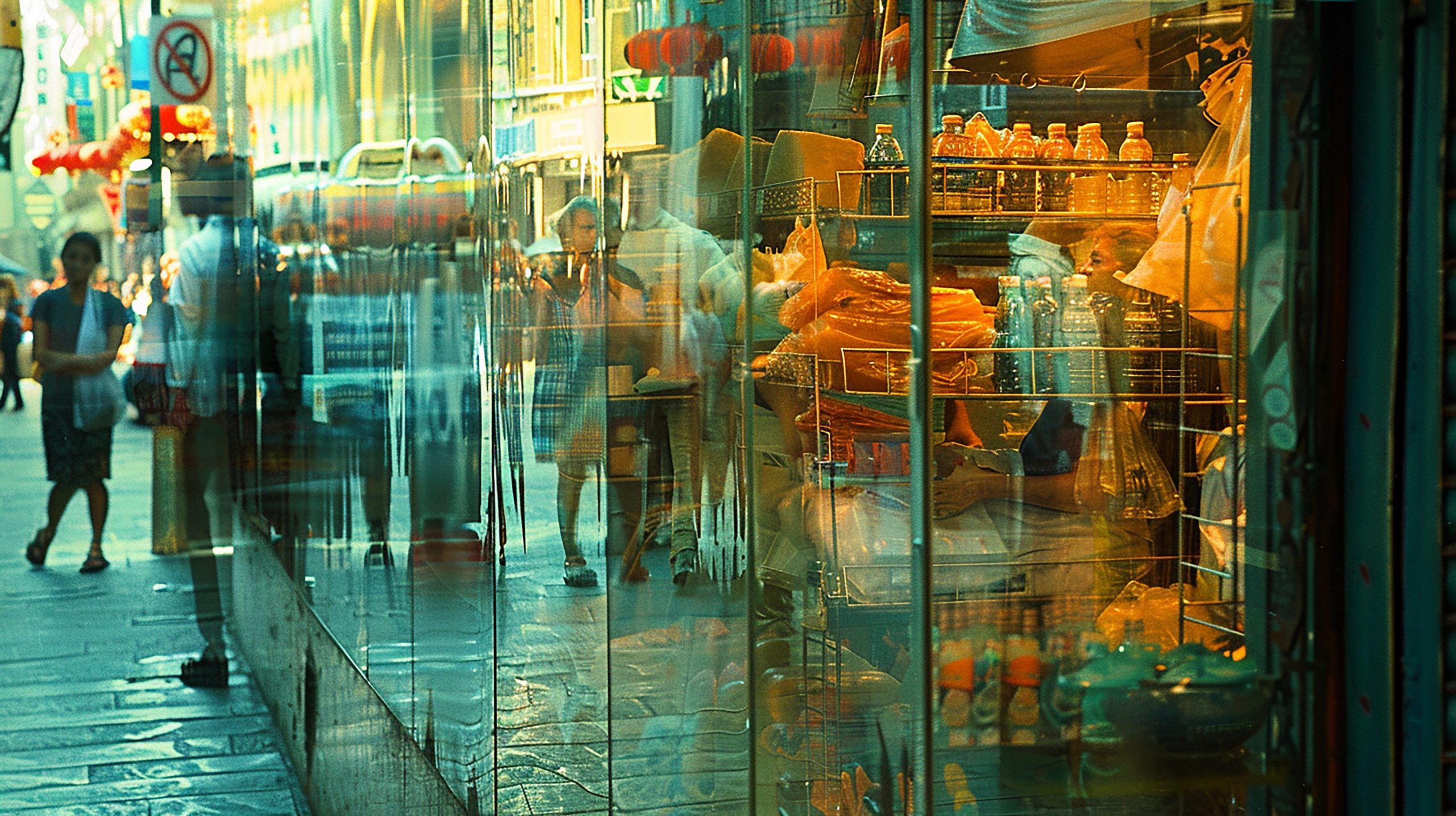USA Coated Glass Market Outlook to 2035 glass-storefront-reflecting-vibrant-street-scene-scaled