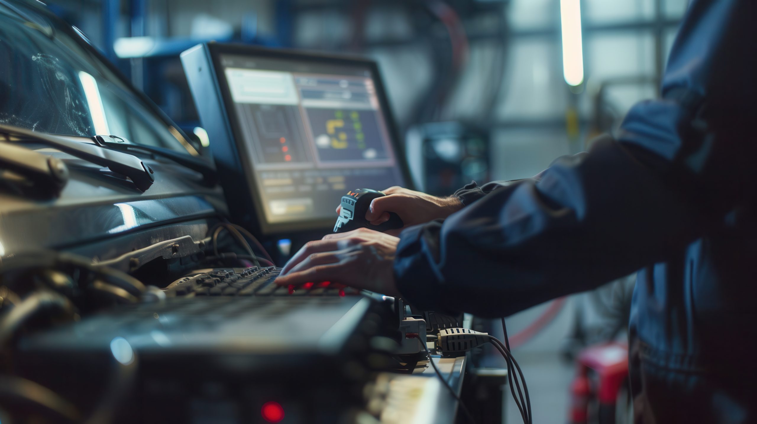 UK Automotive Diagnostic Scan Tools Market Outlook to 2035 mechanic-is-conducting-computer-diagnosis-vehicle-while-working-engine-repairs-auto-shop-generative-ai-scaled