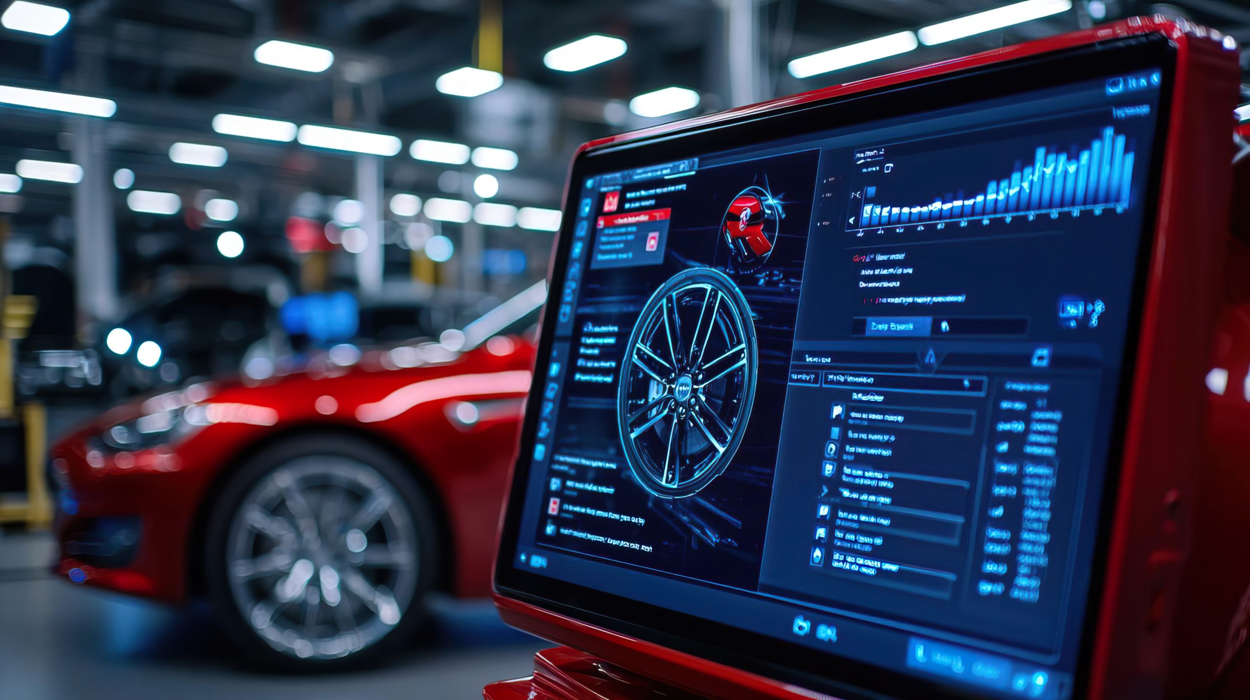 India In-Vehicle Computer System Market Outlook to 2035 person-working-computer-with-photo-editing-software-editing-image-black-tesla-car-scaled