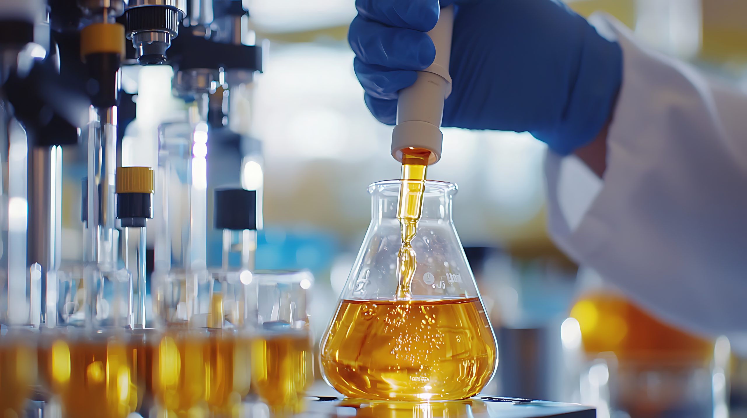 Brazil Polyglycolic Acid Market Outlook to 2035 scientist-is-pouring-liquid-into-beaker-with-blue-glove-scaled
