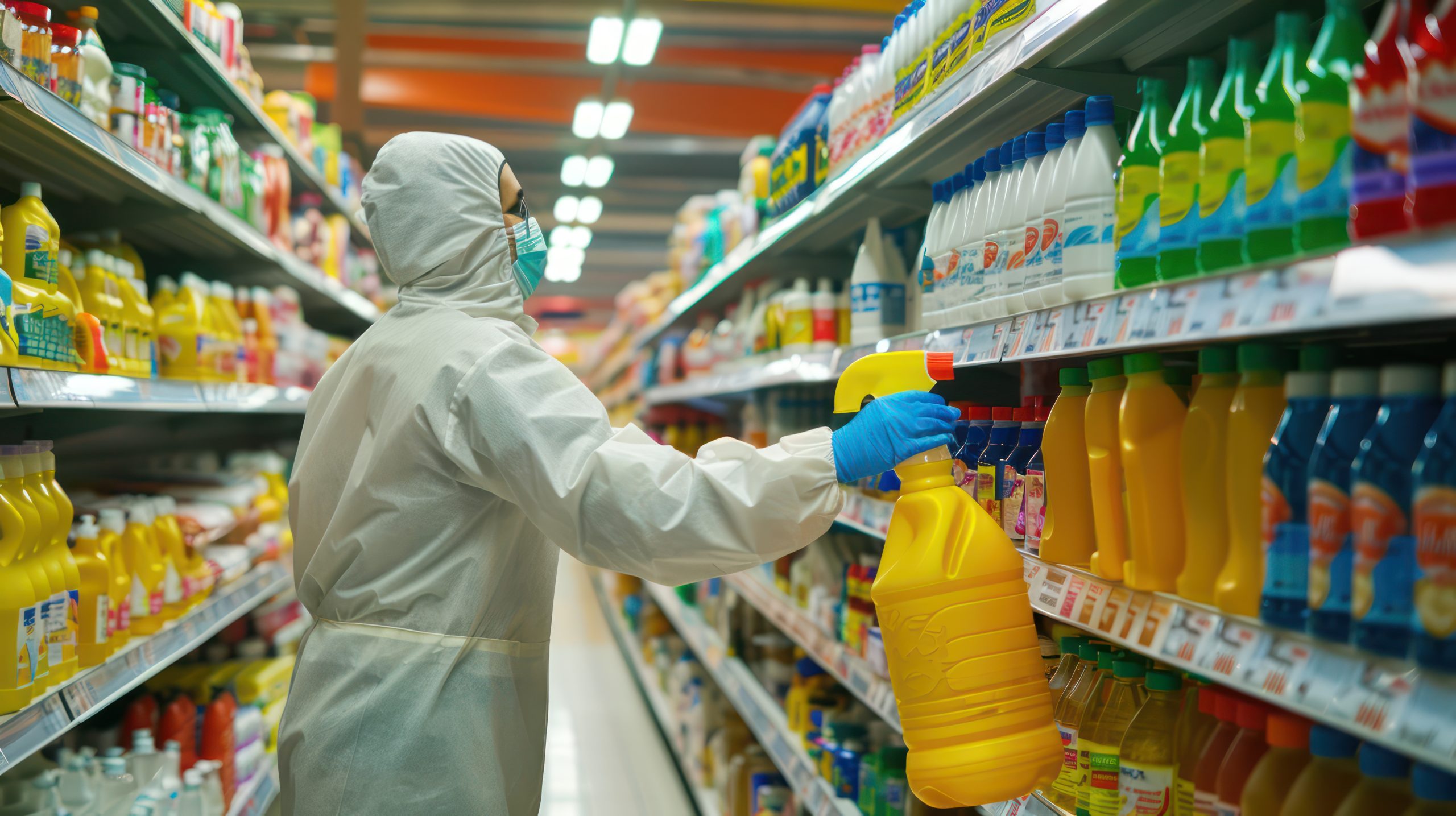Philippines Disinfectant Products Market Outlook to 2035 supermarket-worker-maintaining-cleanliness-order-store-scaled