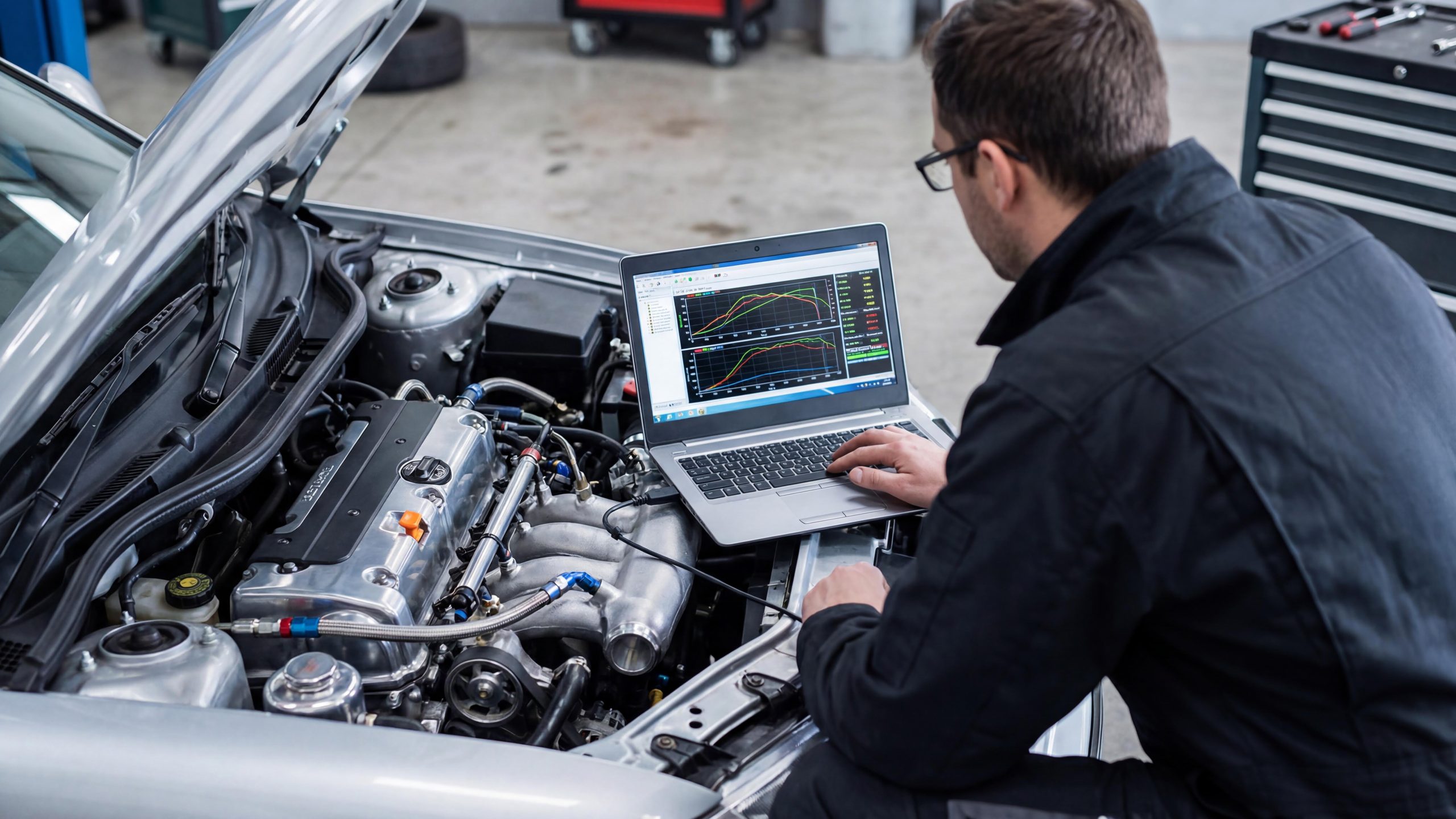 Vietnam Automotive Diagnostic Scan Tools Market Outlook to 2035 technician-checking-car-engine-with-laptop-scaled