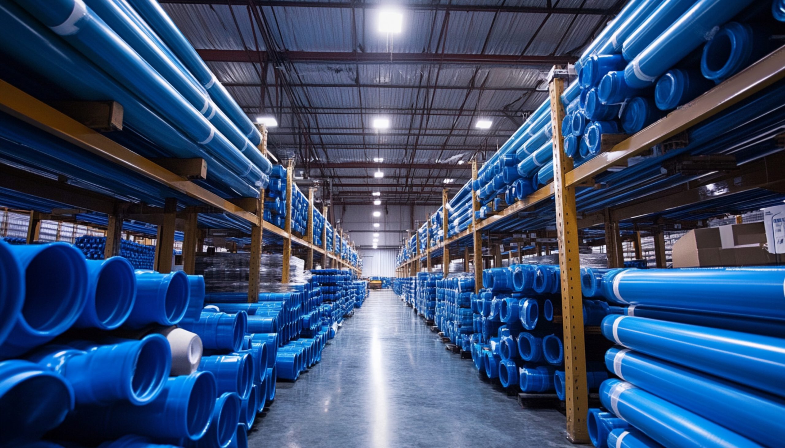 Vietnam Plastic Pipes and Fittings Market Outlook to 2035 warehouse-full-blue-chairs-with-one-person-sitting-it-scaled