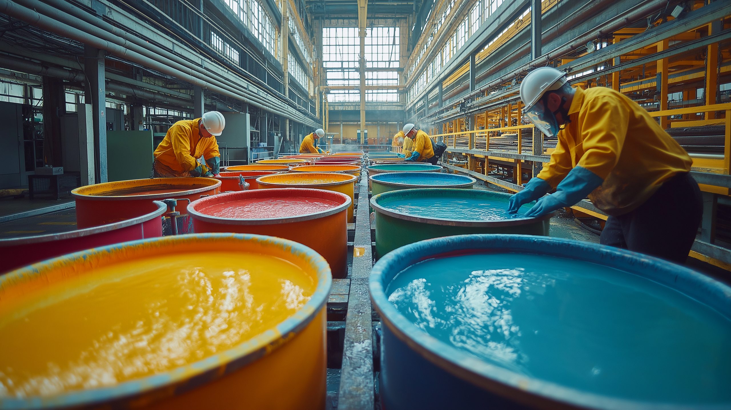 Canada Gelcoat Market Advances Through 10.3% Composite Growth and Rising Wind Energy Applications workers-mixing-vibrant-colors-inside-industrial-paint-factory-daylight-scaled