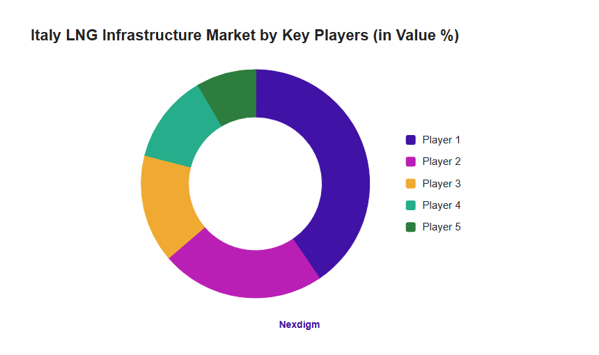 Italy LNG Infrastructure Market by Key Players (in Value %)