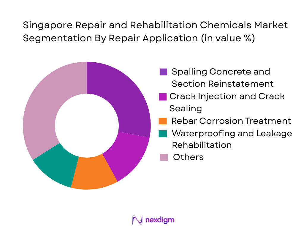 Singapore Repair and Rehabilitation Chemicals Market by repair appliction