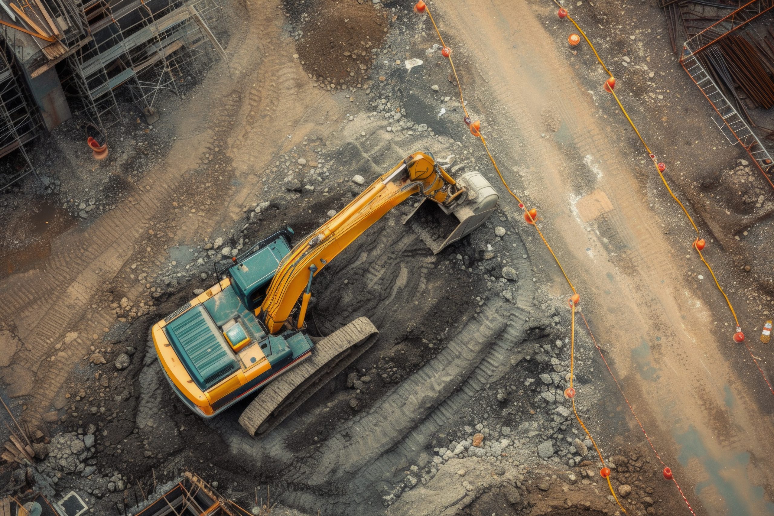 US Construction Equipment Market Outlook to 2035 scene-construction-site-with-equipment-4-scaled