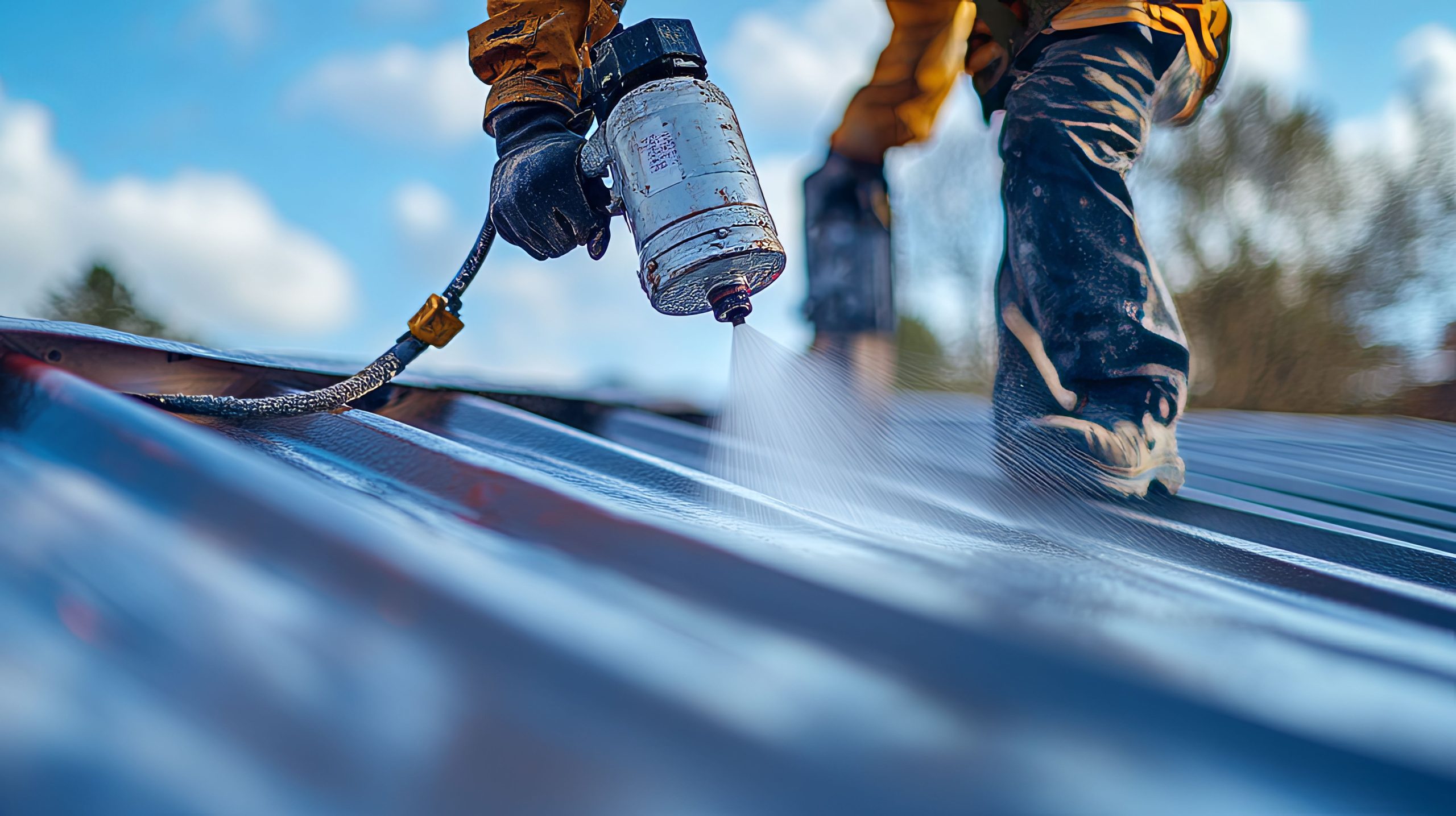 Malaysia Cool Roof Coatings and Systems Market Outlook to 2035 worker-applying-protective-coating-metal-roof-scaled