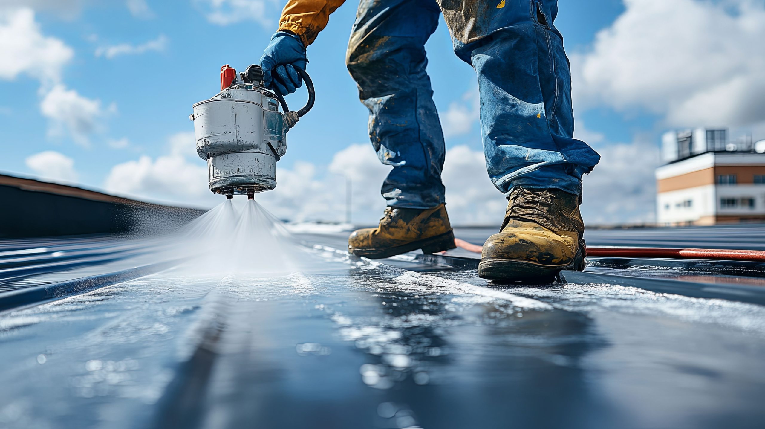 worker-applying-waterproofing-coating-roof-scaled